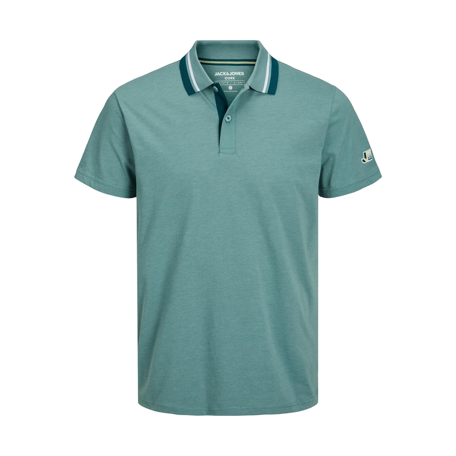 Jack&Jones Polokošeľa Logan 12229420 Zelená Standard Fit - Pepit.sk