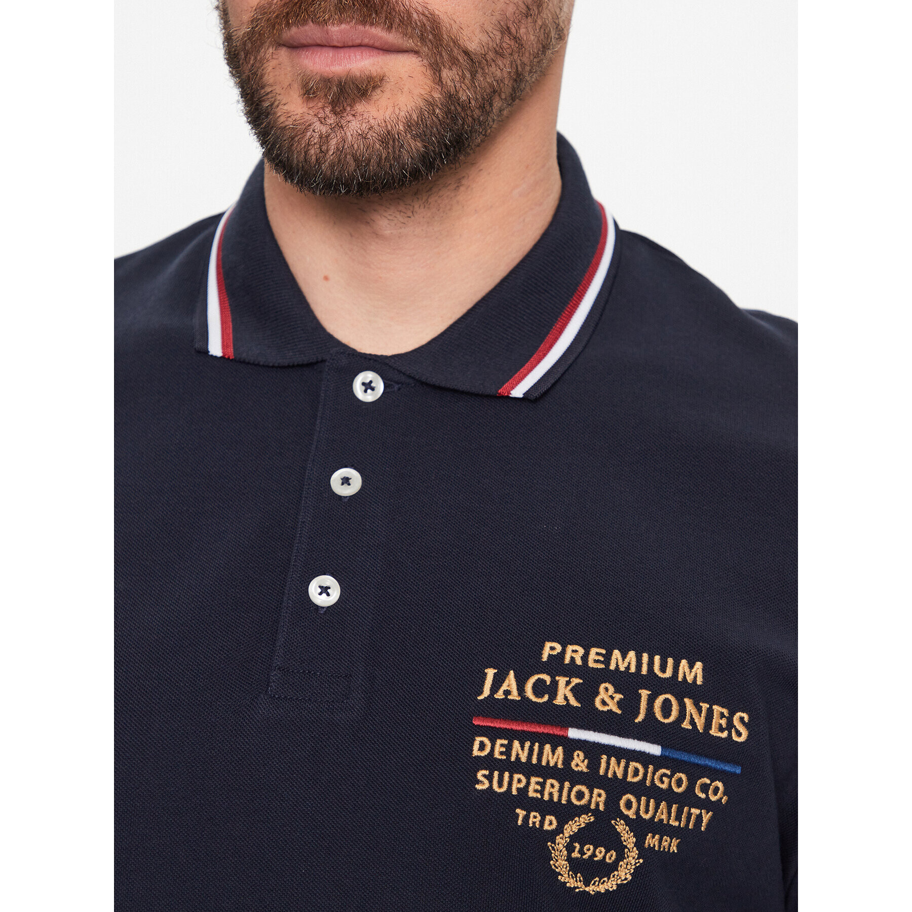 Jack&Jones Polokošeľa Lucas 12236306 Tmavomodrá Regular Fit - Pepit.sk