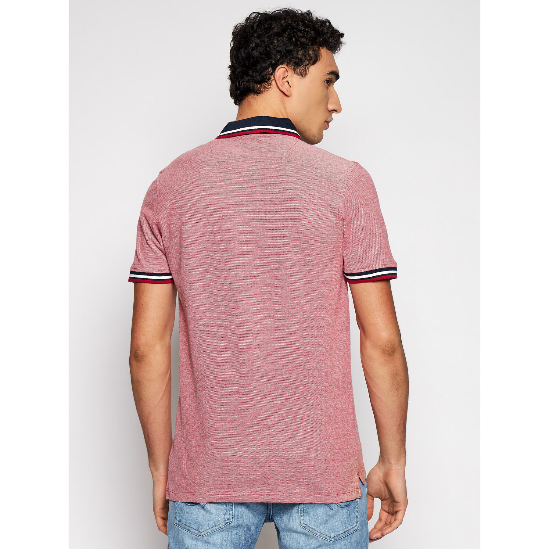 Jack&Jones Polokošeľa Paulos 12136668 Červená Slim Fit - Pepit.sk