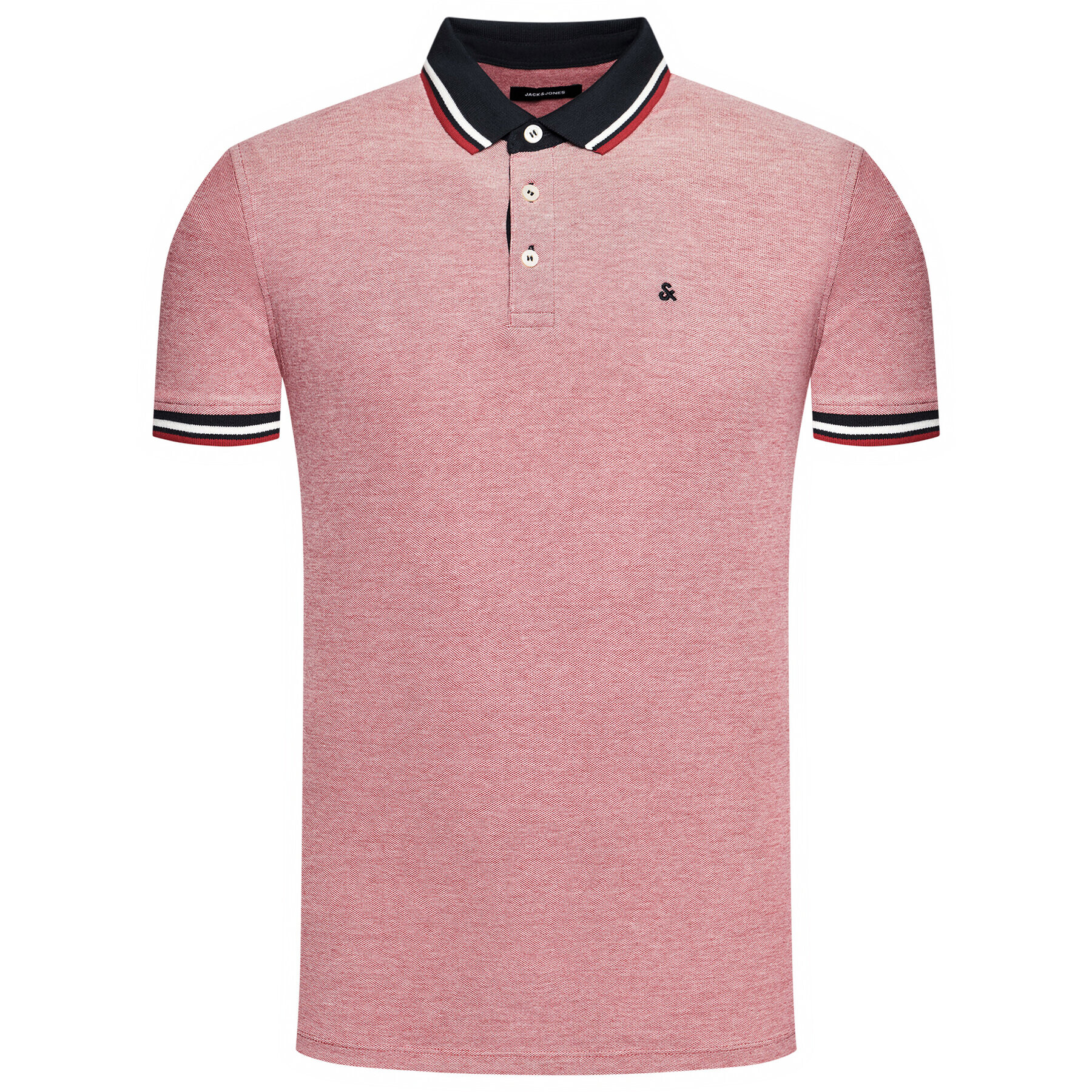 Jack&Jones Polokošeľa Paulos 12136668 Červená Slim Fit - Pepit.sk