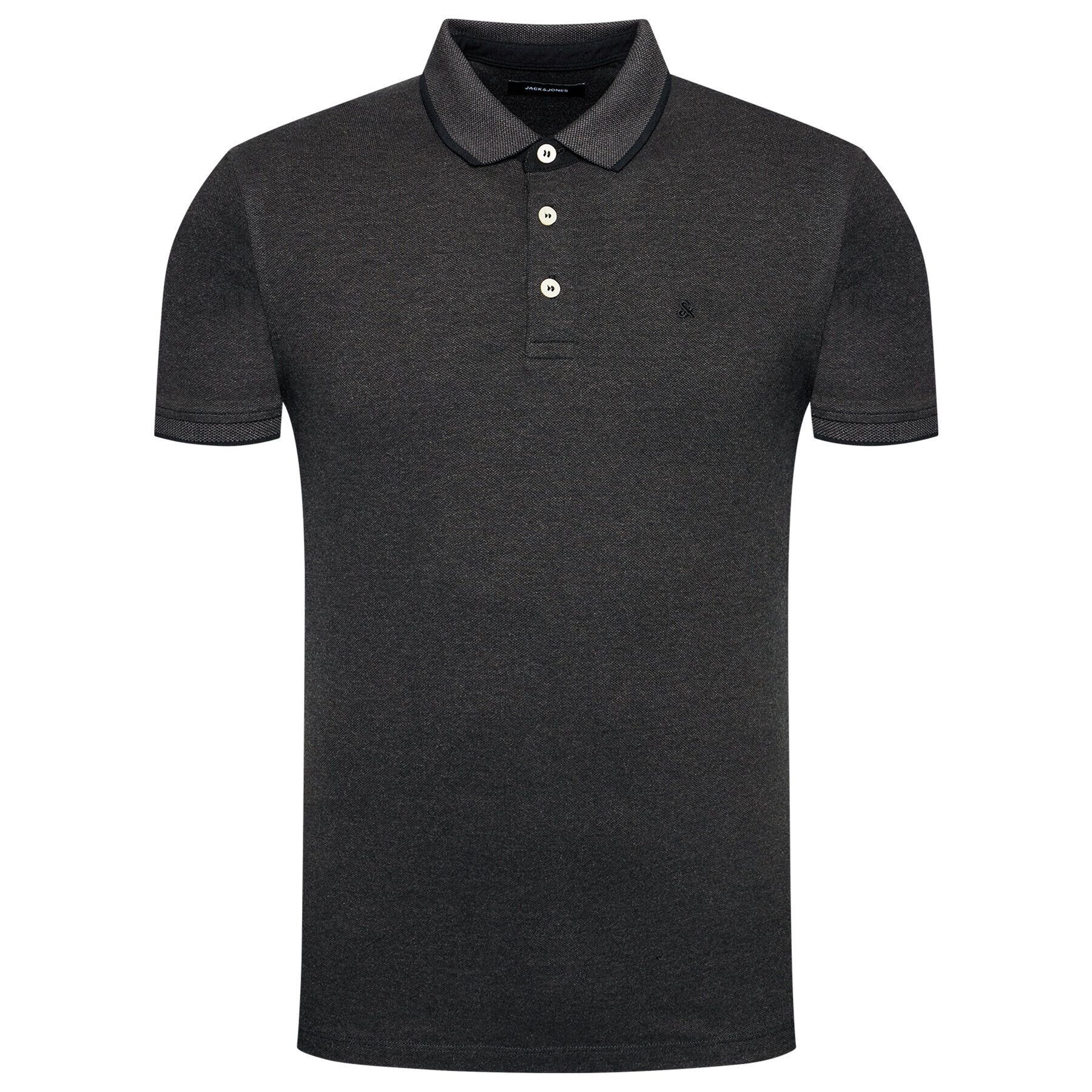 Jack&Jones Polokošeľa Paulos 12136668 Čierna Slim Fit - Pepit.sk