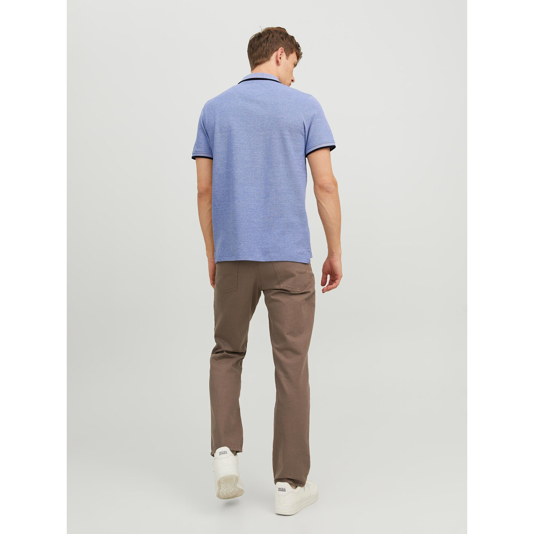 Jack&Jones Polokošeľa Paulos 12136668 Modrá Slim Fit - Pepit.sk