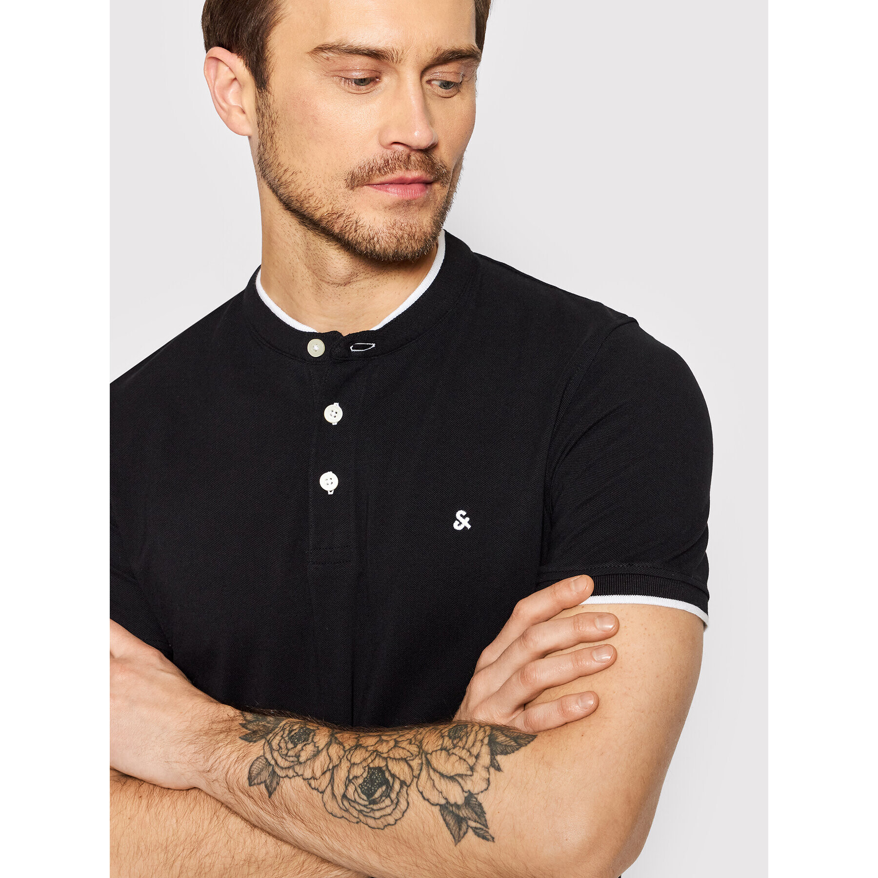 Jack&Jones Polokošeľa Paulos 12199711 Čierna Regular Fit - Pepit.sk