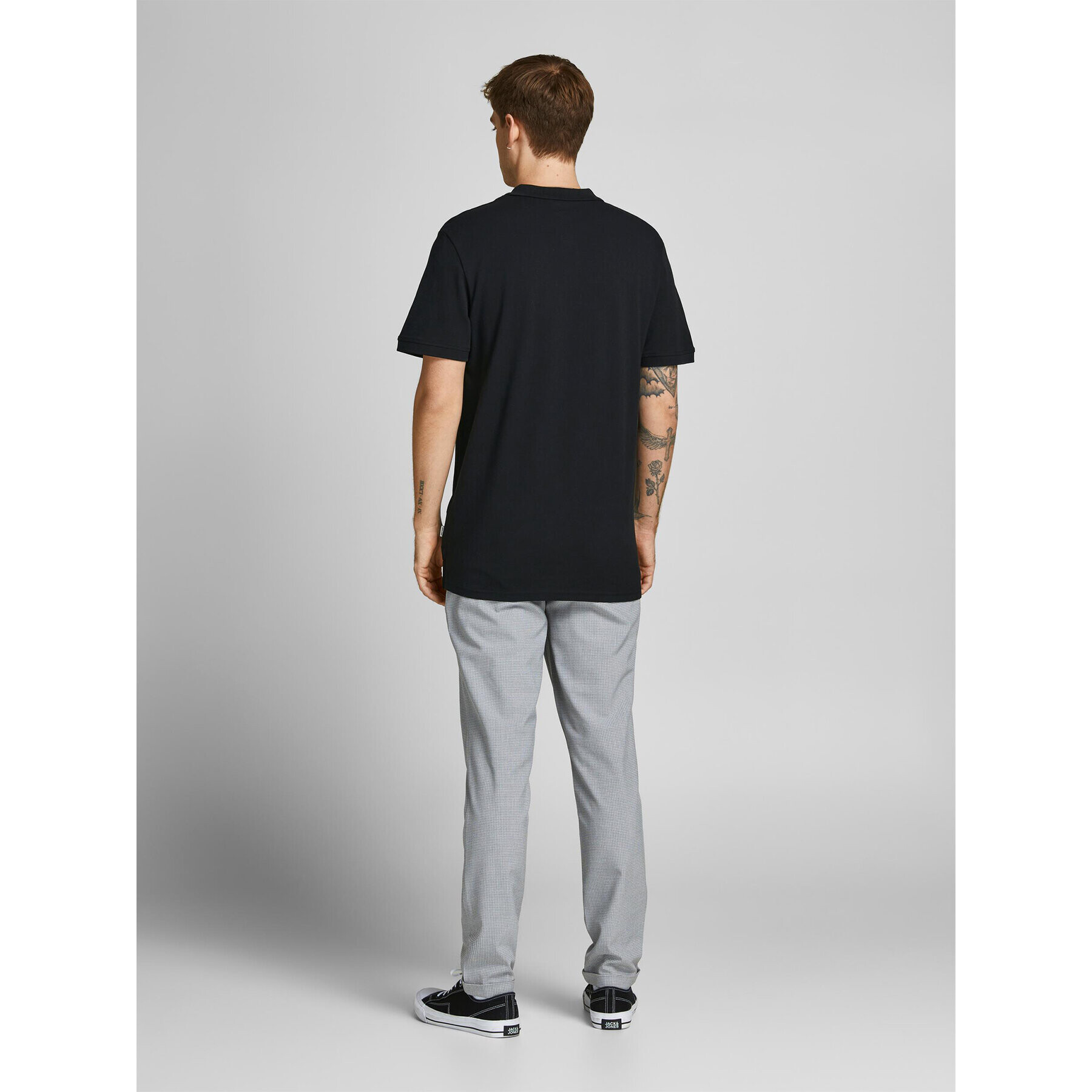 Jack&Jones Polokošeľa Shark 12205025 Čierna Slim Fit - Pepit.sk