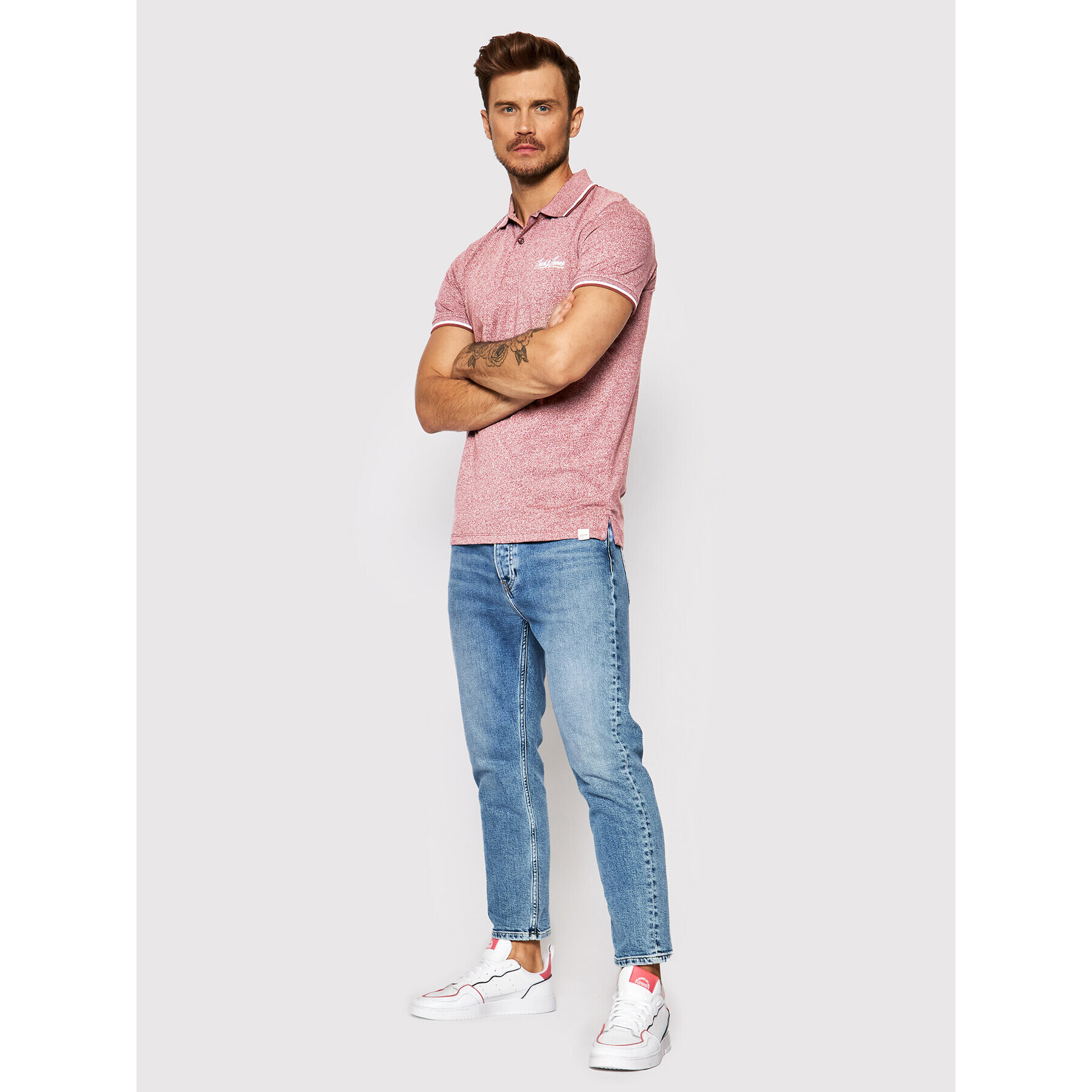 Jack&Jones Polokošeľa Tons 12186778 Béžová Regular Fit - Pepit.sk