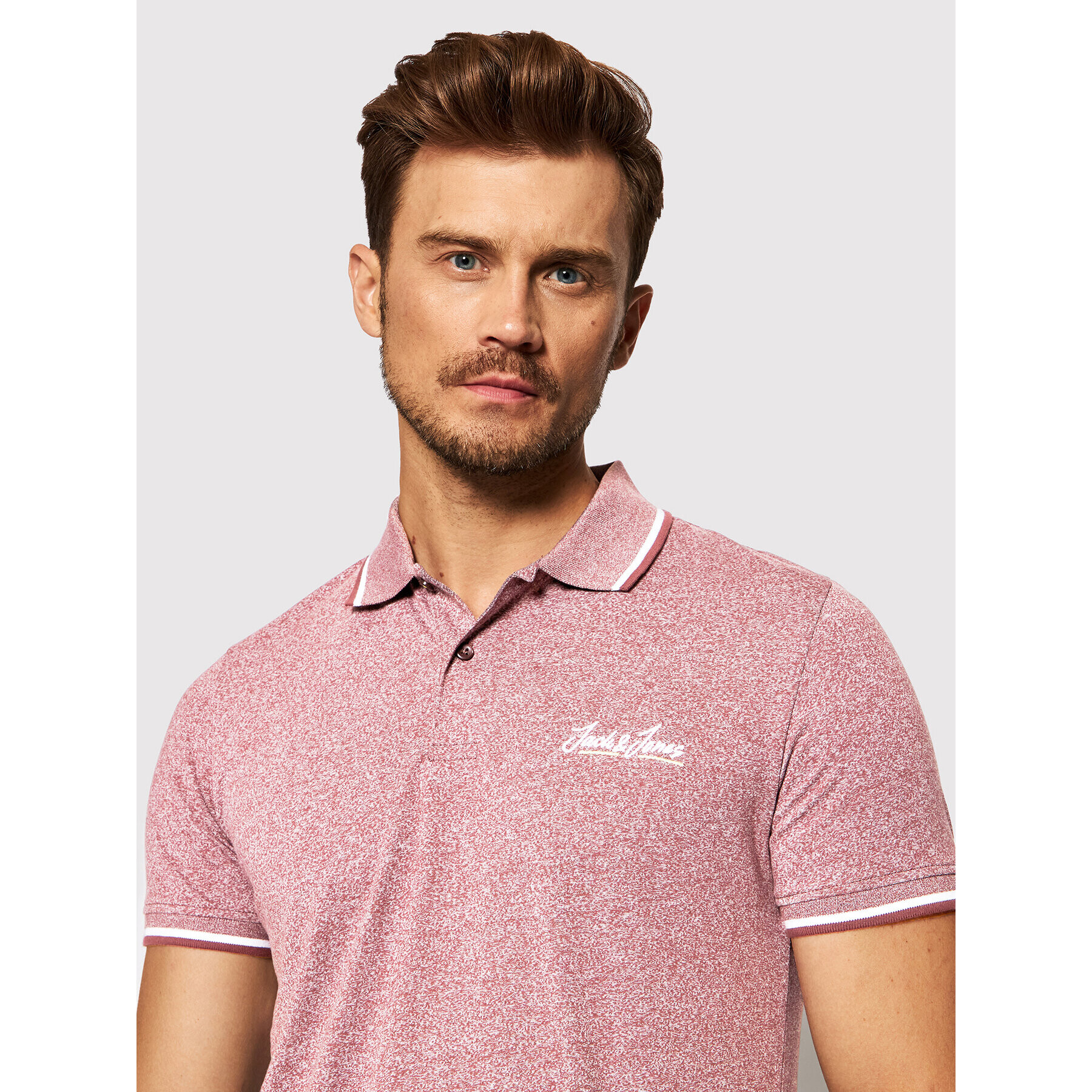 Jack&Jones Polokošeľa Tons 12186778 Béžová Regular Fit - Pepit.sk