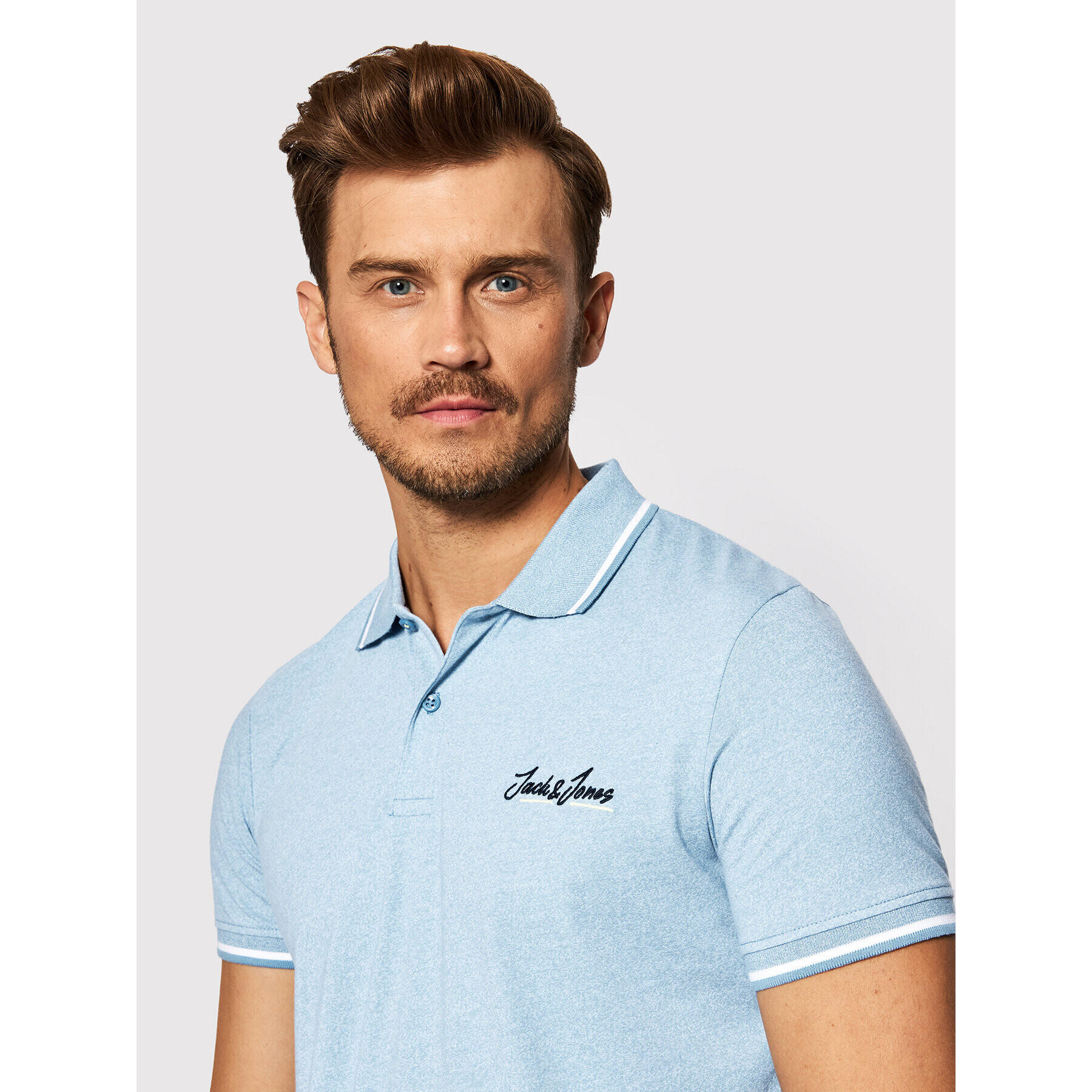 Jack&Jones Polokošeľa Tons 12186778 Modrá Regular Fit - Pepit.sk