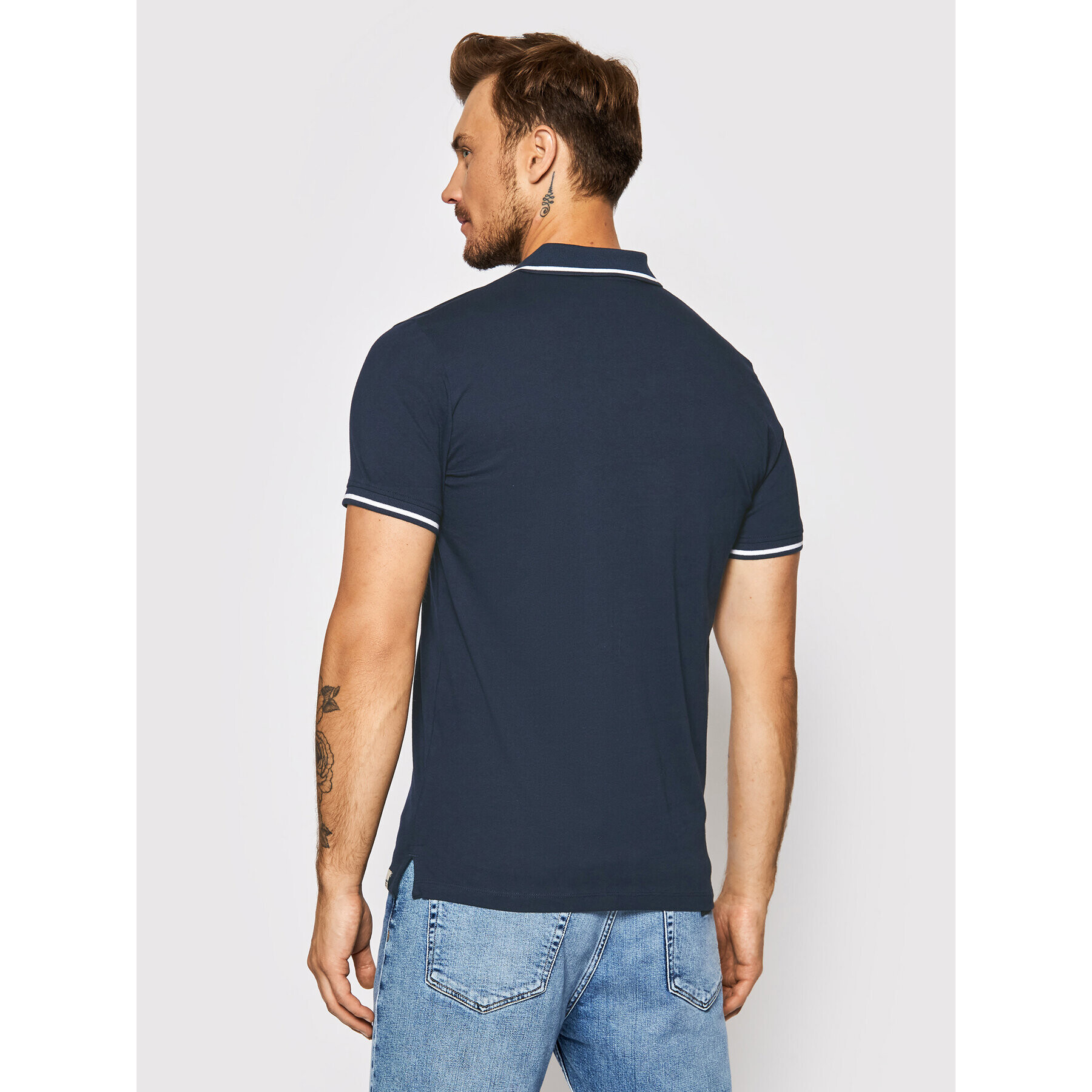 Jack&Jones Polokošeľa Tons 12186778 Tmavomodrá Regular Fit - Pepit.sk