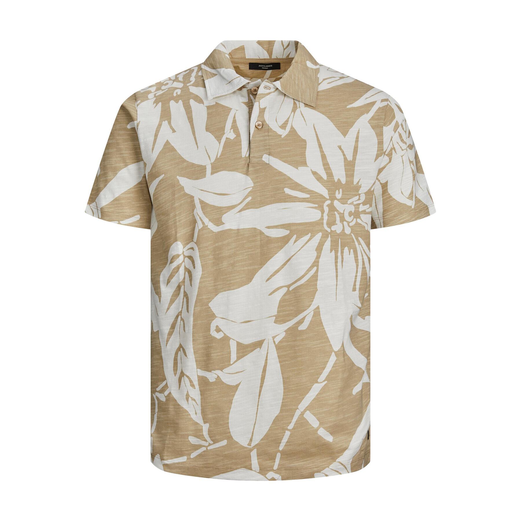 Jack&Jones Polokošeľa Tropic 12210827 Béžová Regular Fit - Pepit.sk