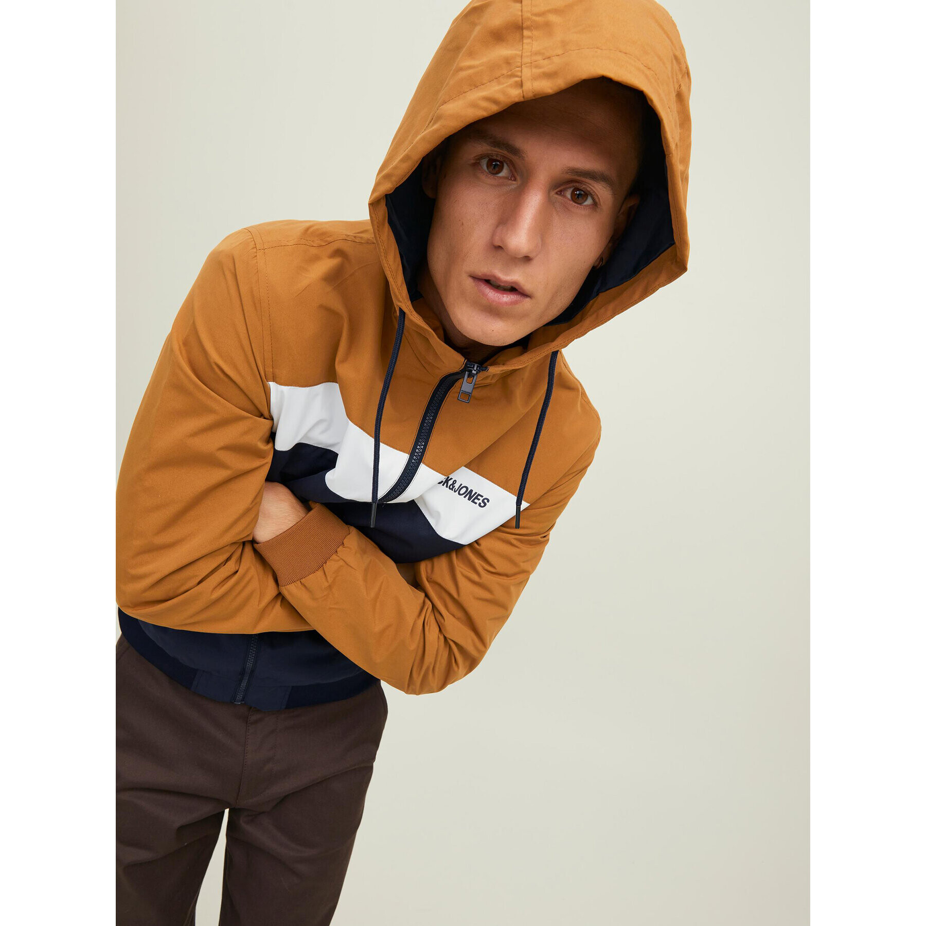 Jack&Jones Prechodná bunda 12200208 Hnedá Regular Fit - Pepit.sk