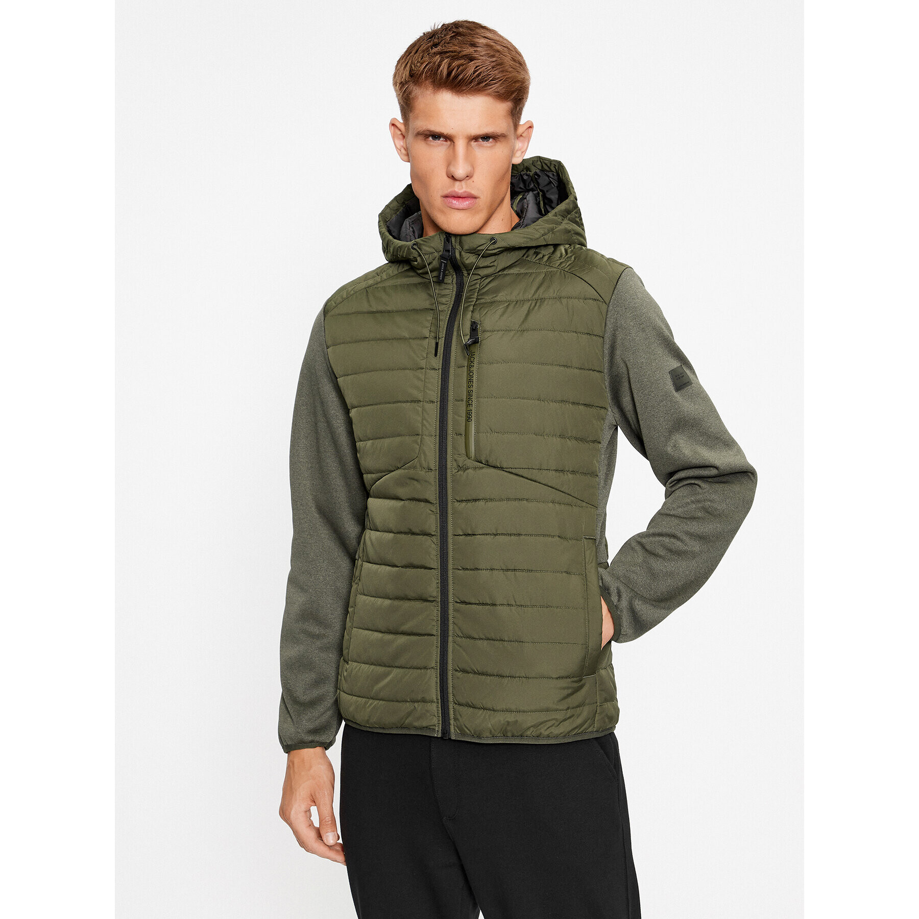 Jack&Jones Prechodná bunda 12237780 Zelená Regular Fit - Pepit.sk