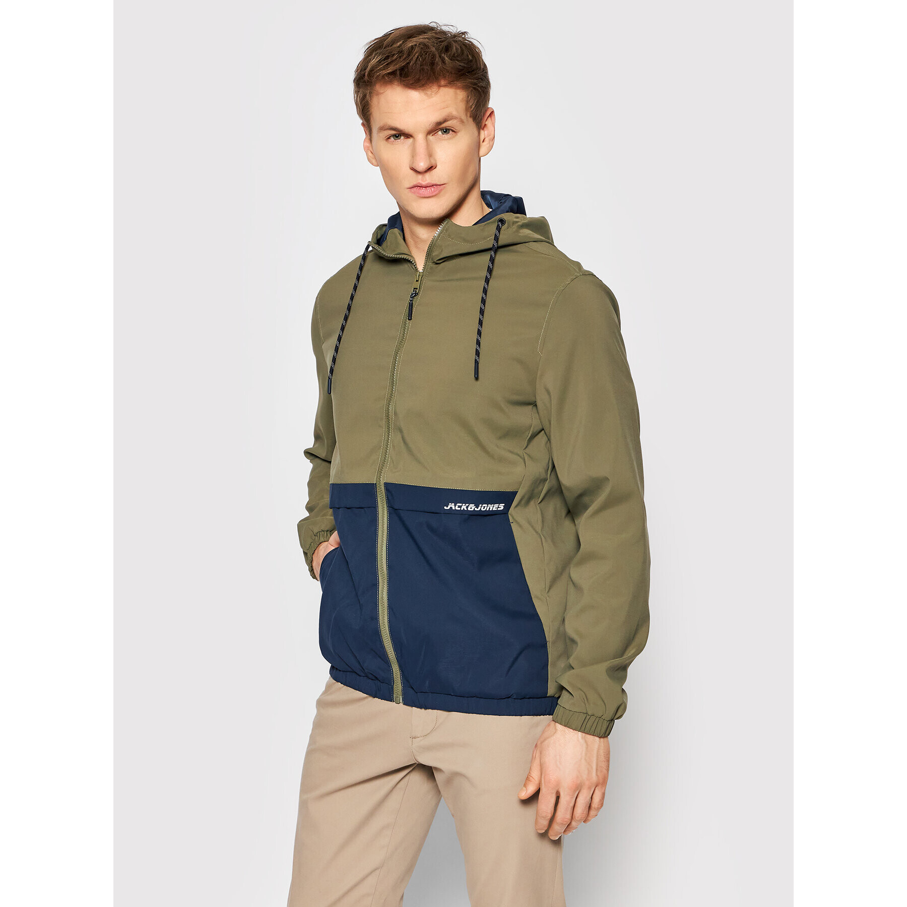 Jack&Jones Prechodná bunda Barton 12200636 Zelená Regular Fit - Pepit.sk