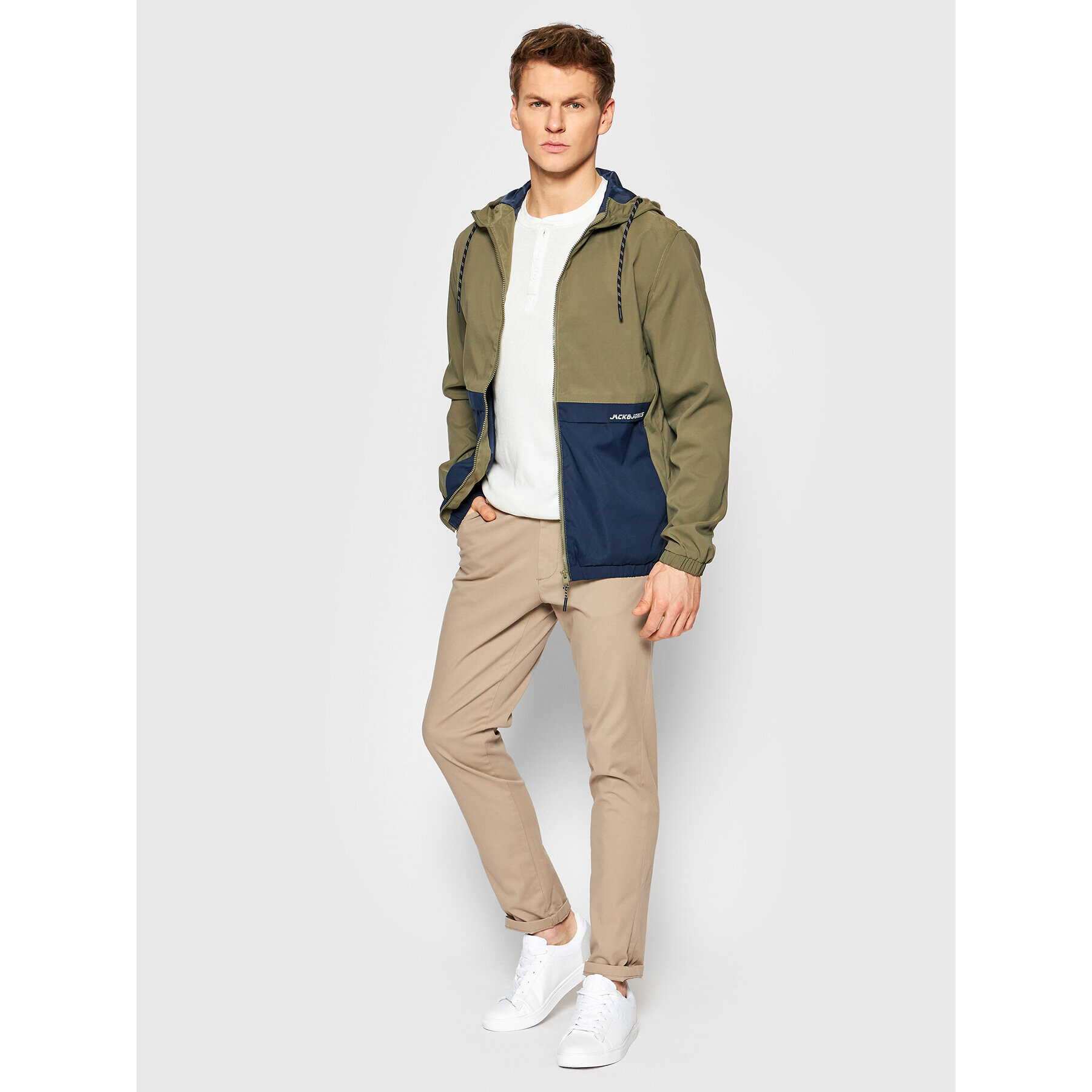 Jack&Jones Prechodná bunda Barton 12200636 Zelená Regular Fit - Pepit.sk