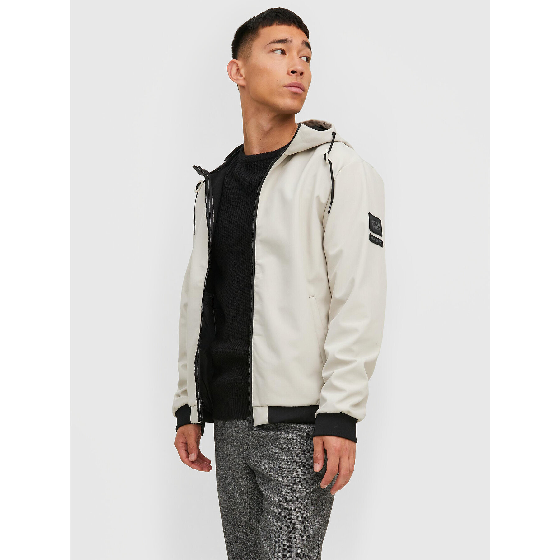 Jack&Jones Prechodná bunda Classic Waffle 12215818 Béžová Regular Fit - Pepit.sk