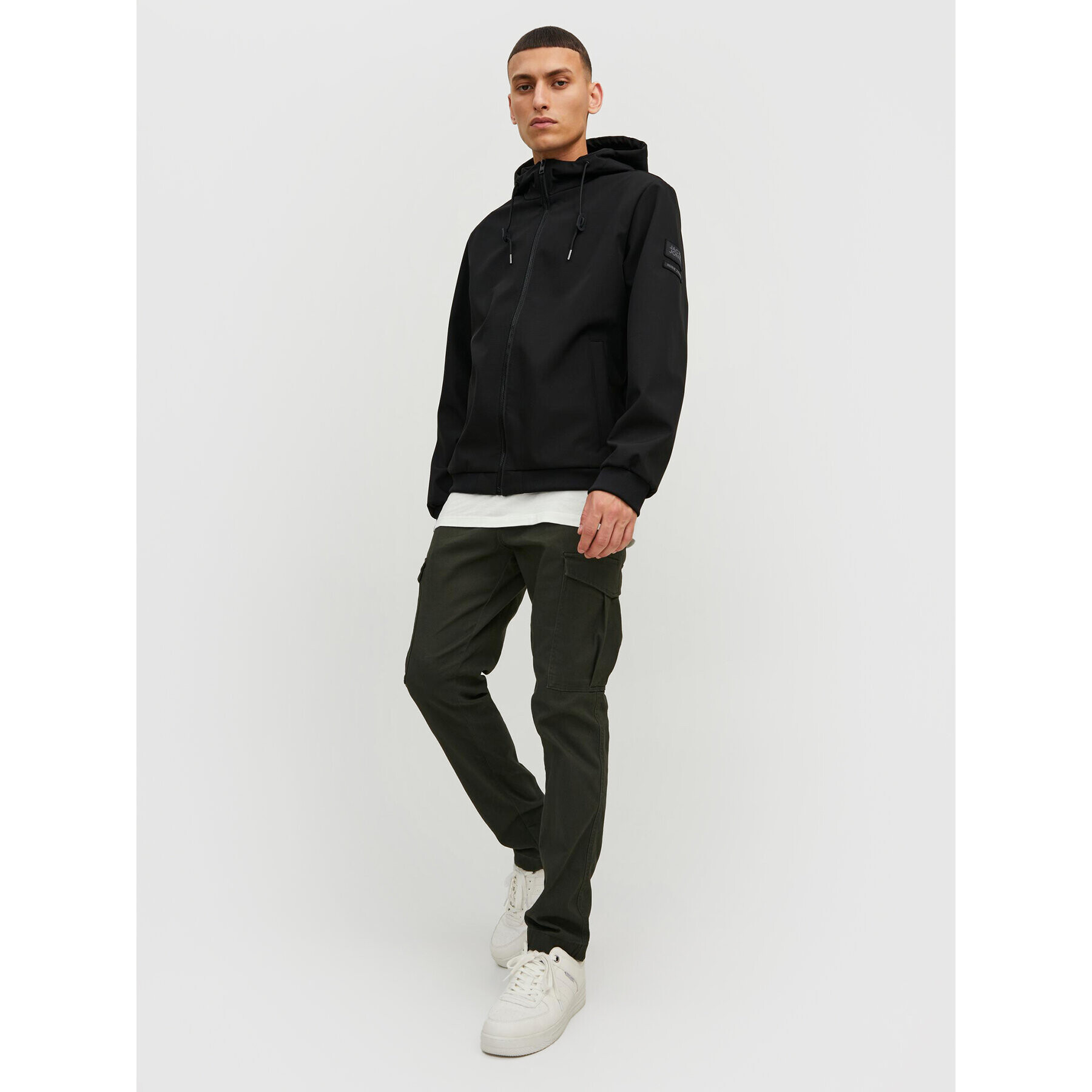 Jack&Jones Prechodná bunda Classic Waffle 12215818 Čierna Regular Fit - Pepit.sk