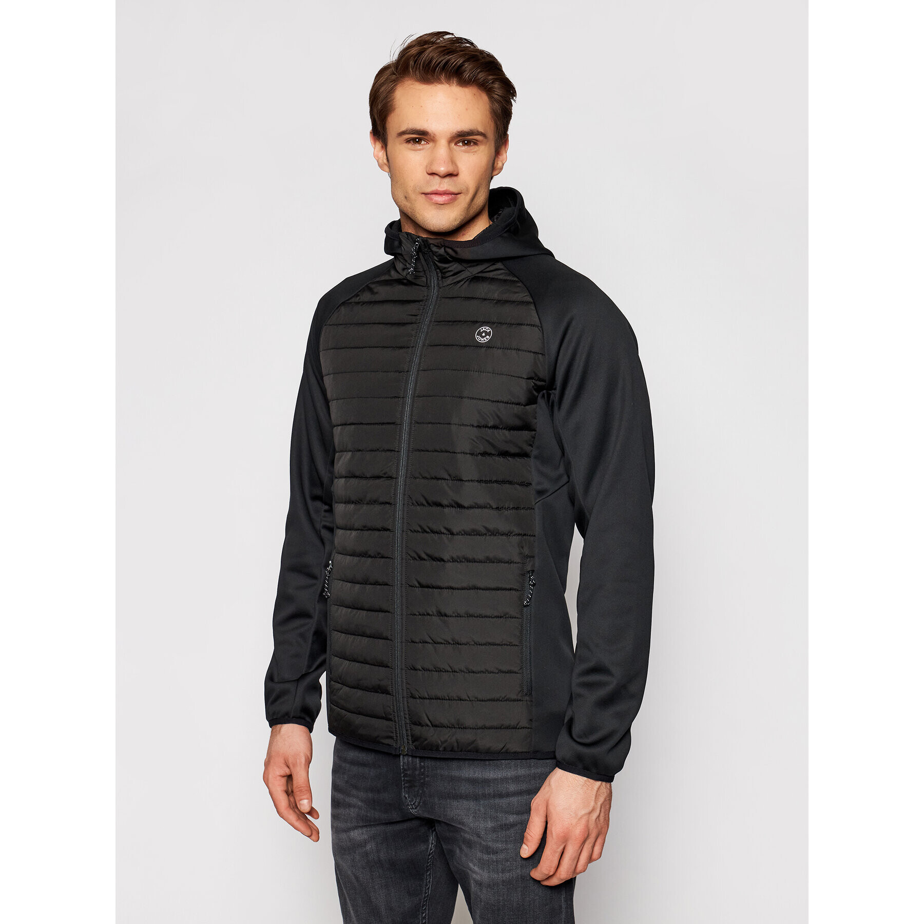 Jack&Jones Prechodná bunda Multi Quilted 12182242 Čierna Regular Fit - Pepit.sk