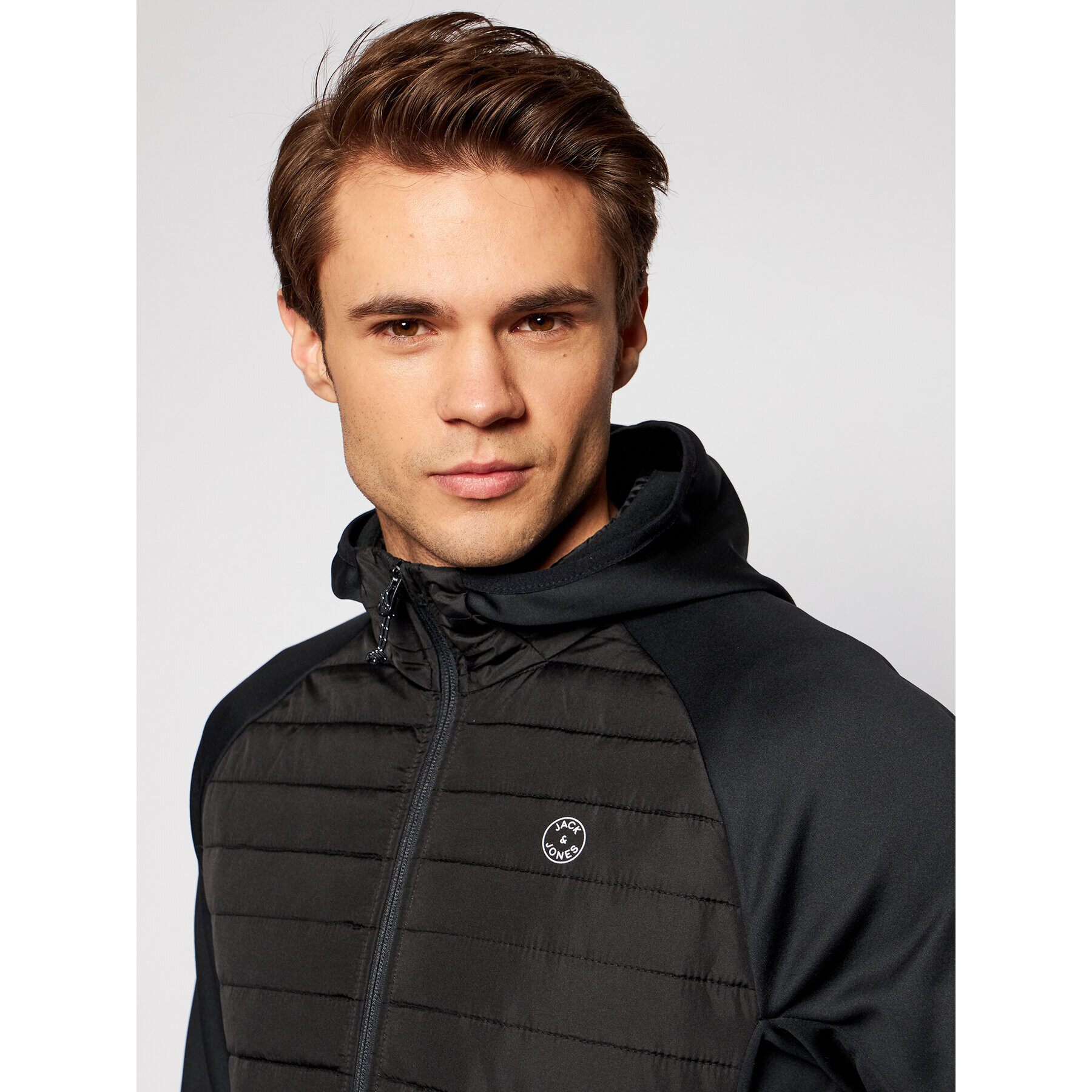 Jack&Jones Prechodná bunda Multi Quilted 12182242 Čierna Regular Fit - Pepit.sk