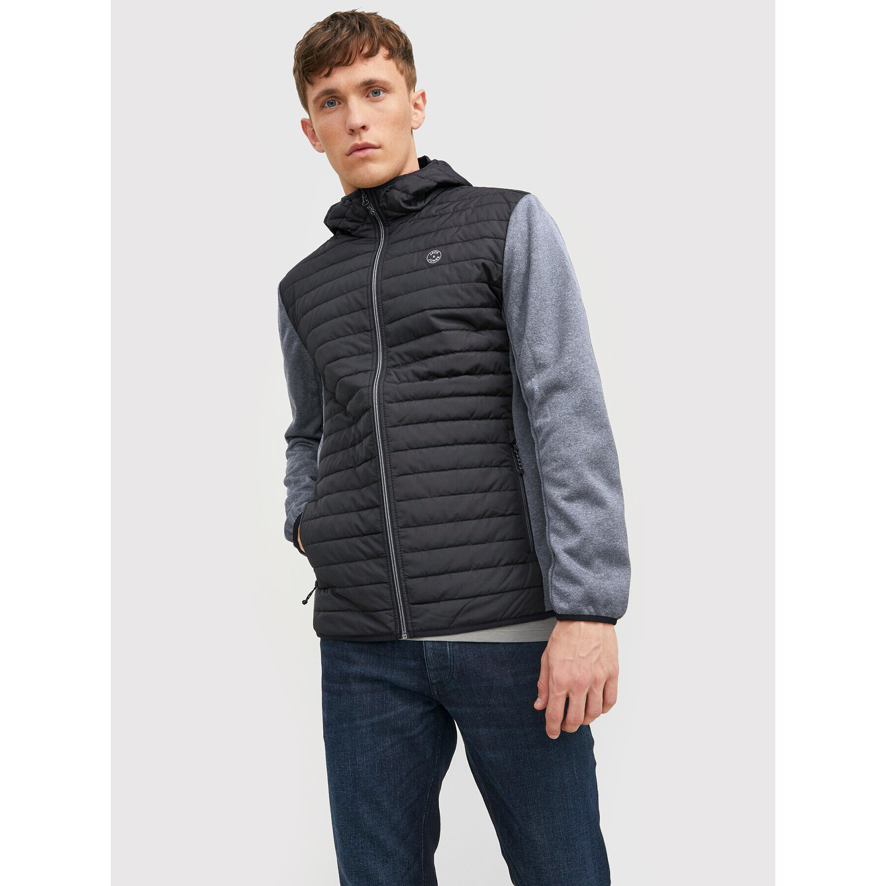 Jack&Jones Prechodná bunda Multi Quilted 12182242 Čierna Regular Fit - Pepit.sk