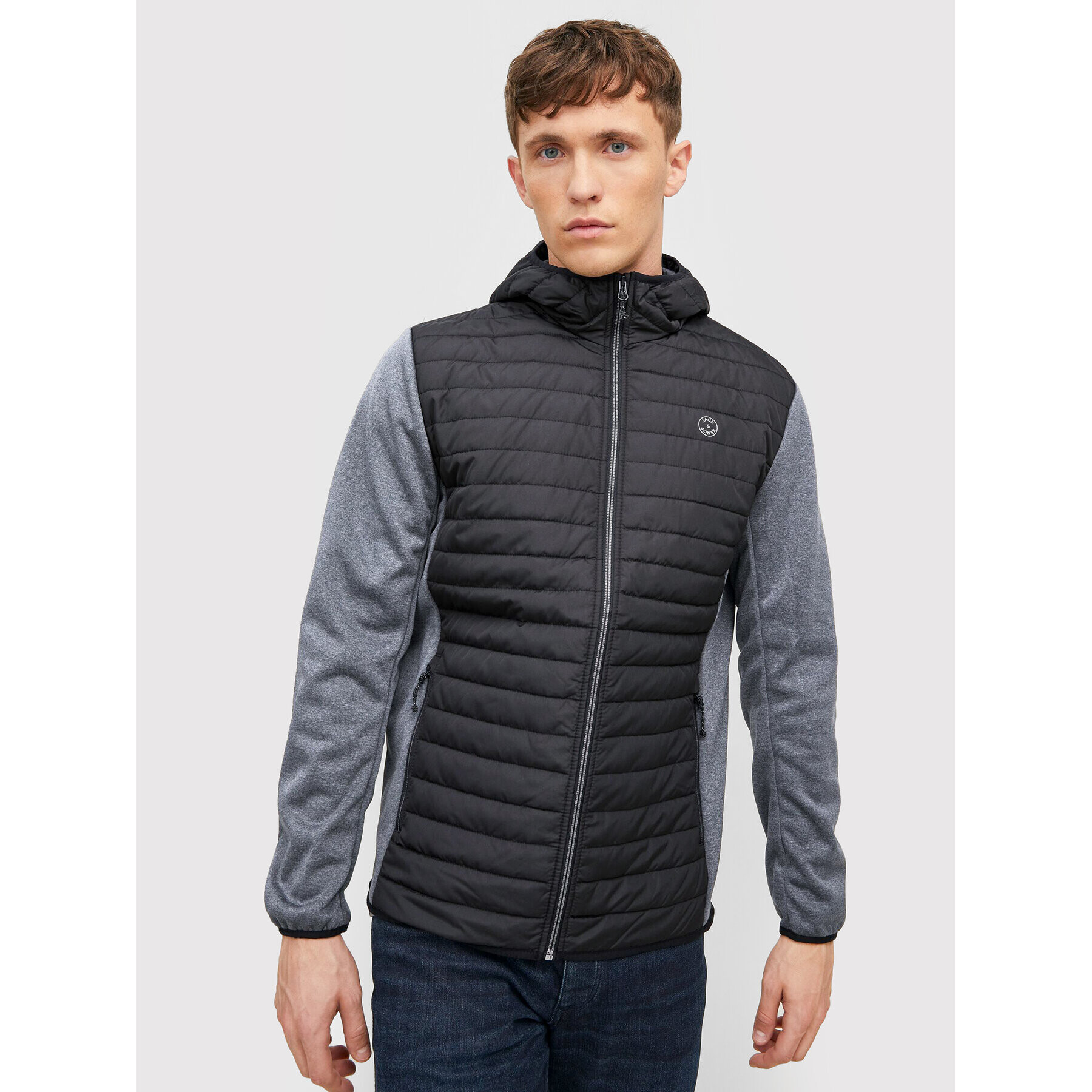 Jack&Jones Prechodná bunda Multi Quilted 12182242 Čierna Regular Fit - Pepit.sk