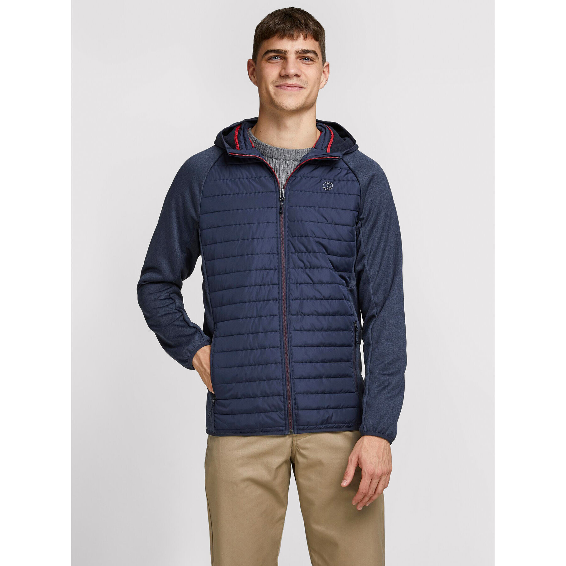 Jack&Jones Prechodná bunda Multi Quilted 12182242 Tmavomodrá Regular Fit - Pepit.sk