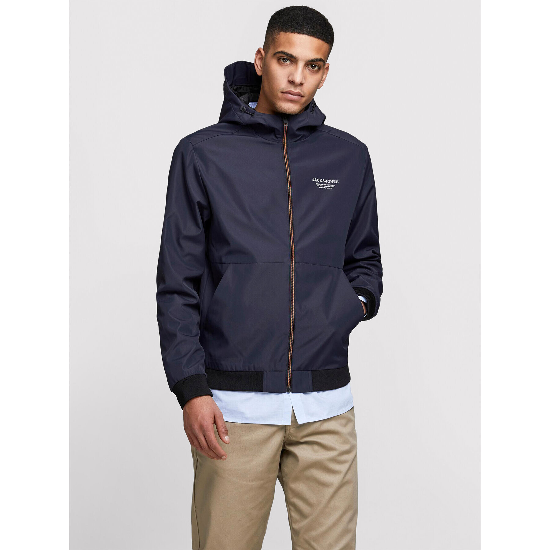 Jack&Jones Prechodná bunda Seam 12182243 Tmavomodrá Regular Fit - Pepit.sk