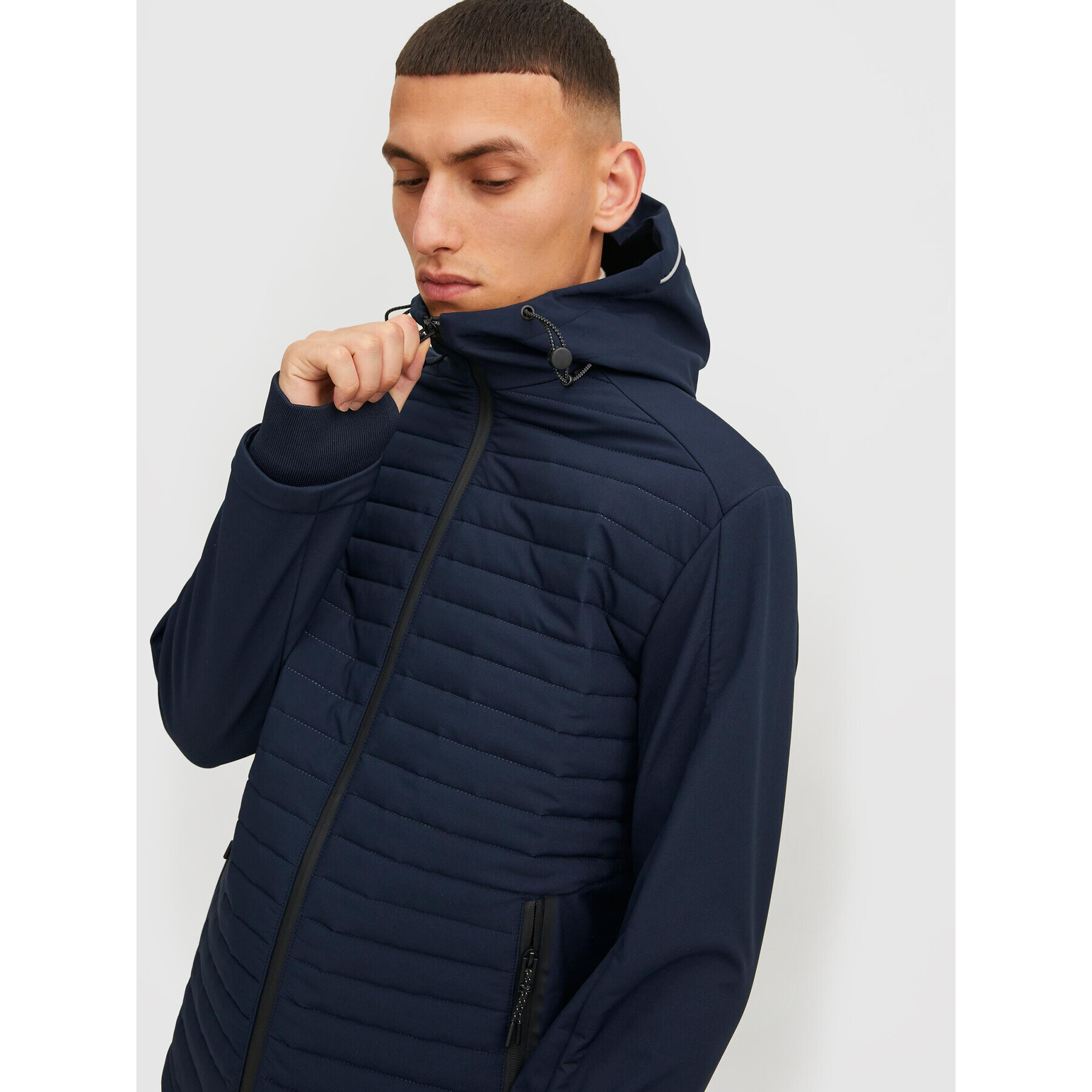 Jack&Jones Prechodná bunda Toby 12215938 Tmavomodrá Regular Fit - Pepit.sk