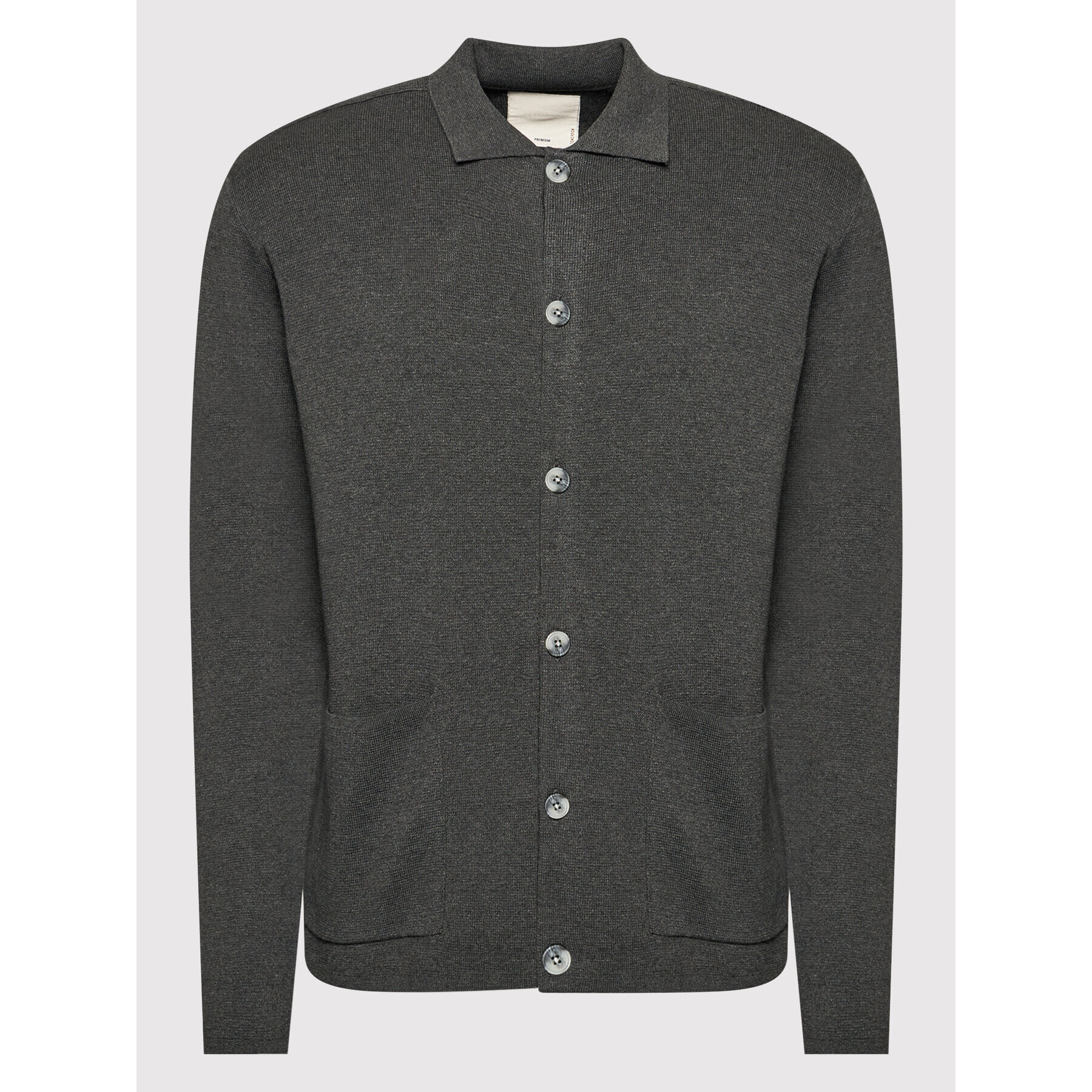 Jack&Jones PREMIUM Kardigán Blajames 12193160 Sivá Regular Fit - Pepit.sk