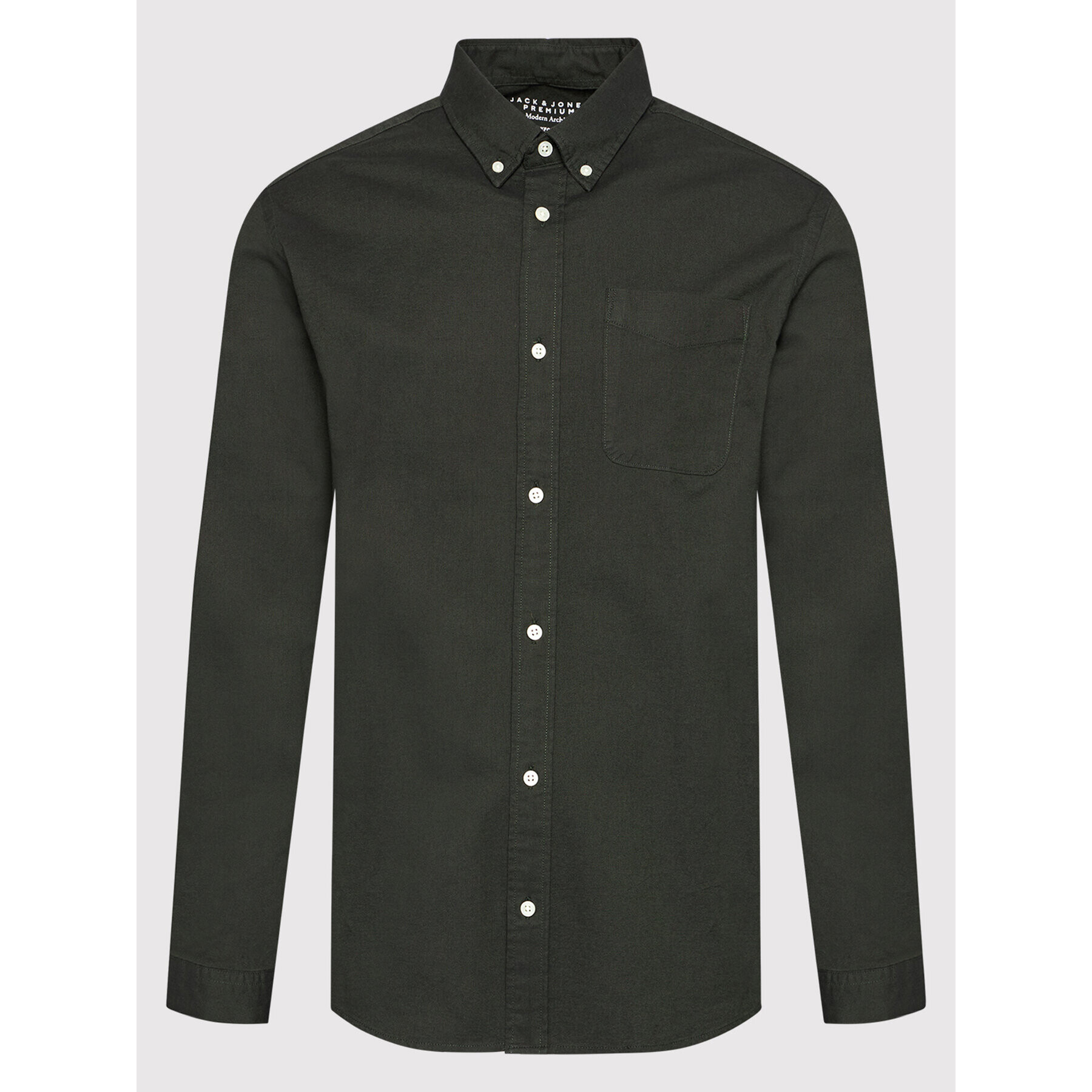 Jack&Jones PREMIUM Košeľa Brook Oxford 12192150 Zelená Slim Fit - Pepit.sk