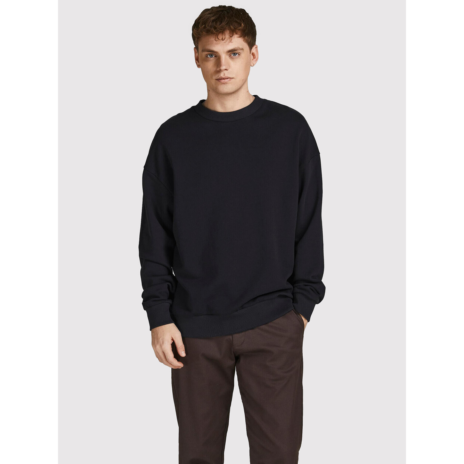 Jack&Jones PREMIUM Mikina Blakam 12206439 Čierna Oversize - Pepit.sk