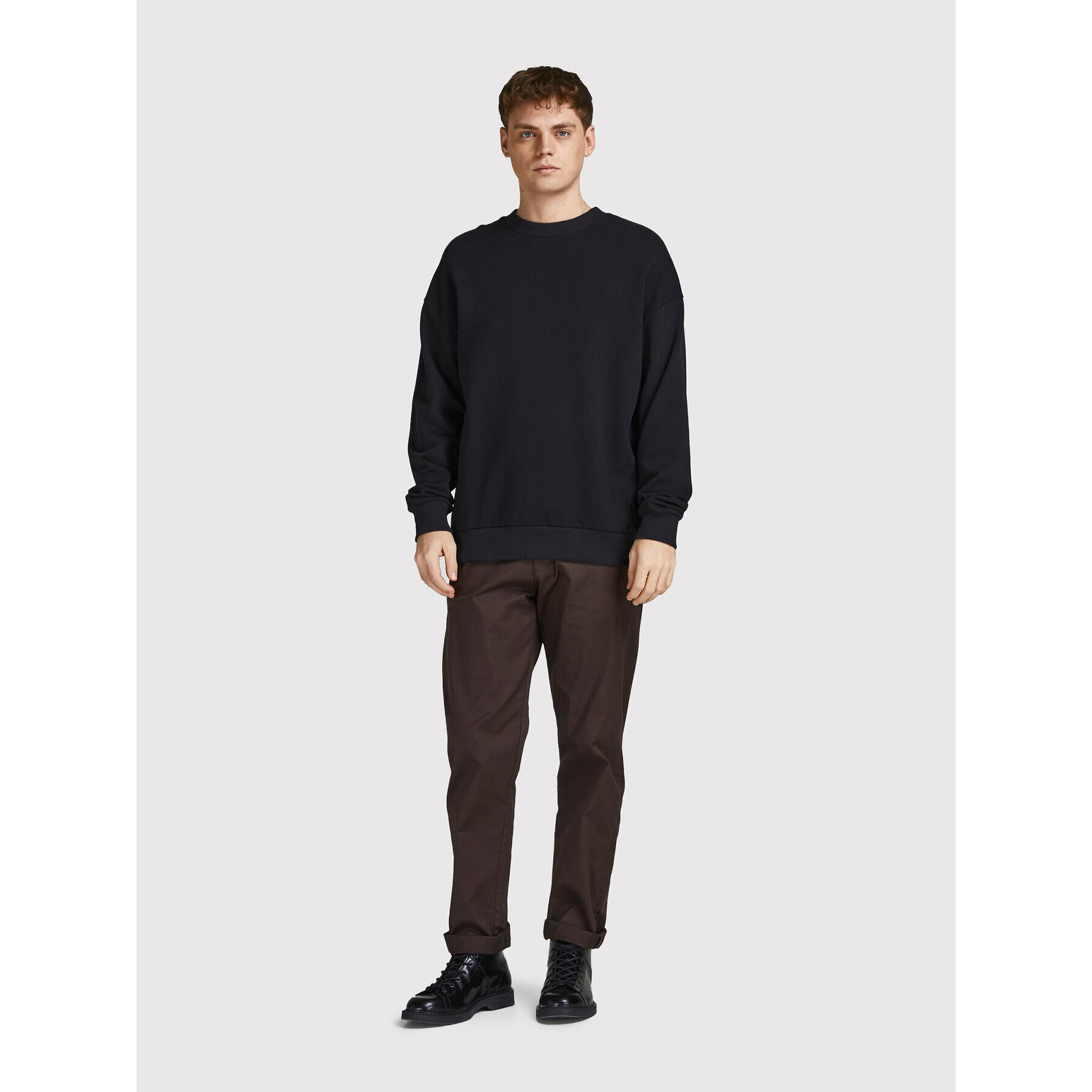 Jack&Jones PREMIUM Mikina Blakam 12206439 Čierna Oversize - Pepit.sk