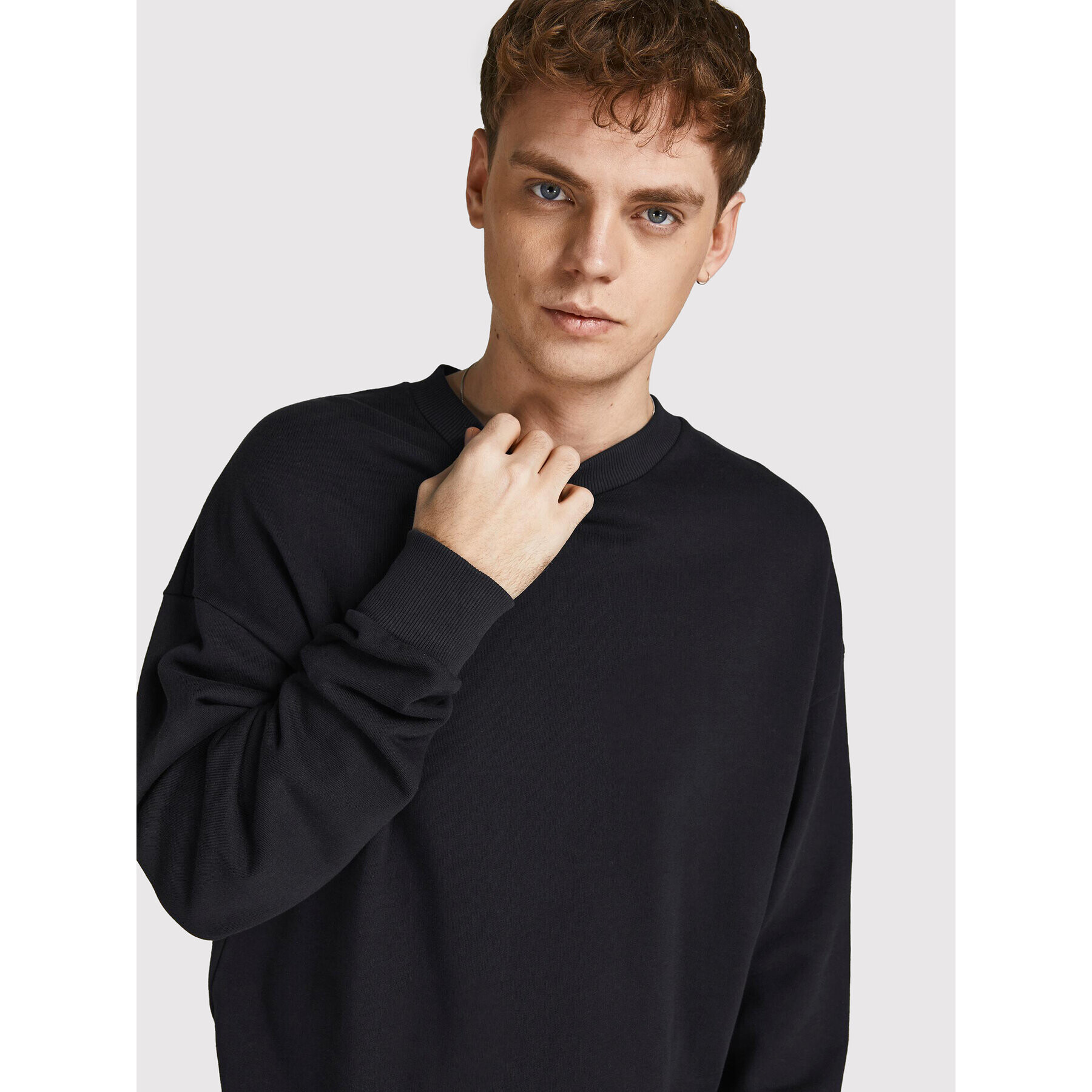 Jack&Jones PREMIUM Mikina Blakam 12206439 Čierna Oversize - Pepit.sk