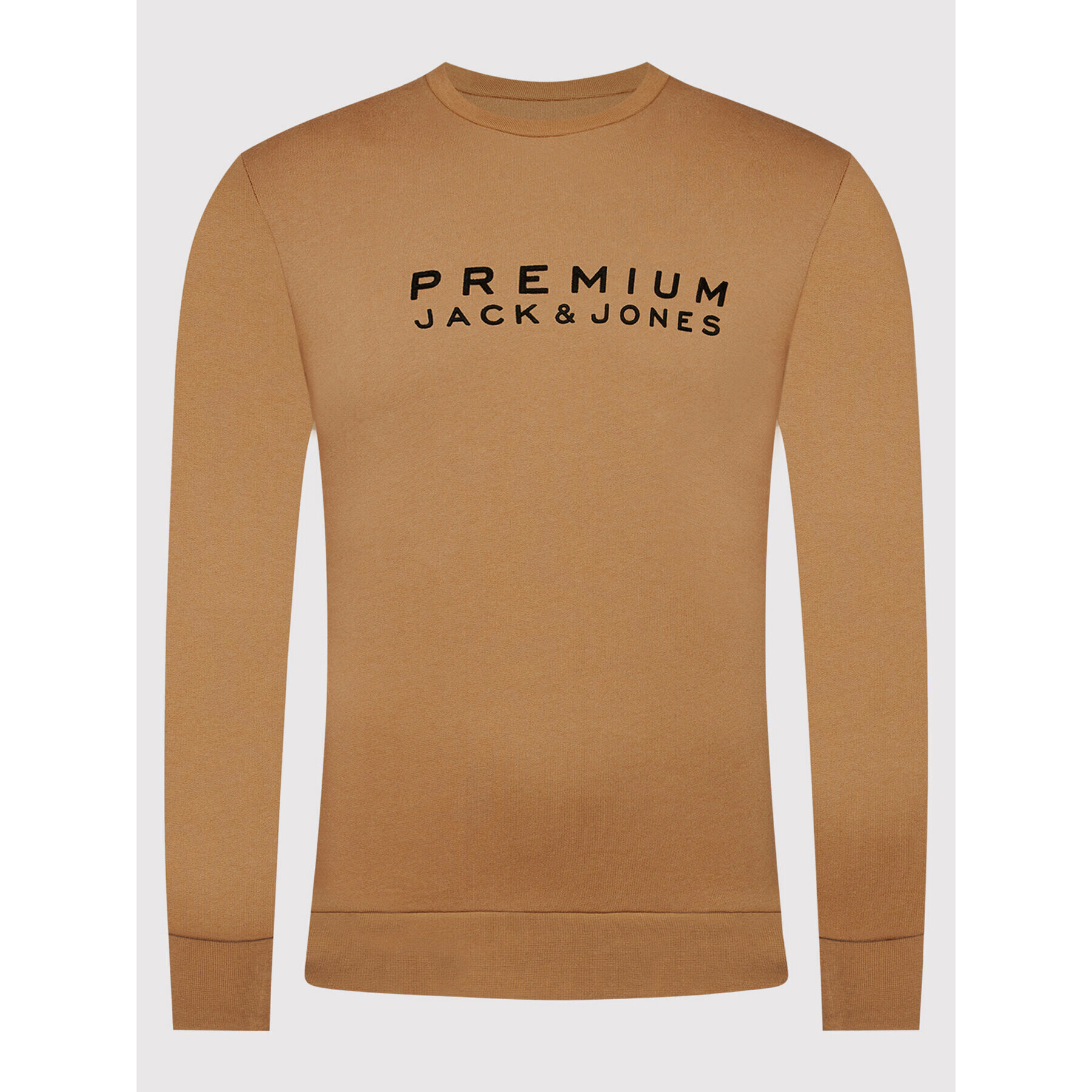 Jack&Jones PREMIUM Mikina Blalogo 12195086 Hnedá Regular Fit - Pepit.sk