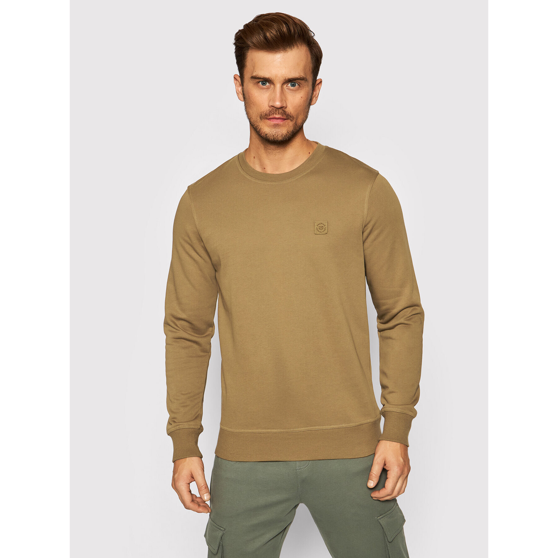 Jack&Jones PREMIUM Mikina Blastudio 12189811 Hnedá Regular Fit - Pepit.sk