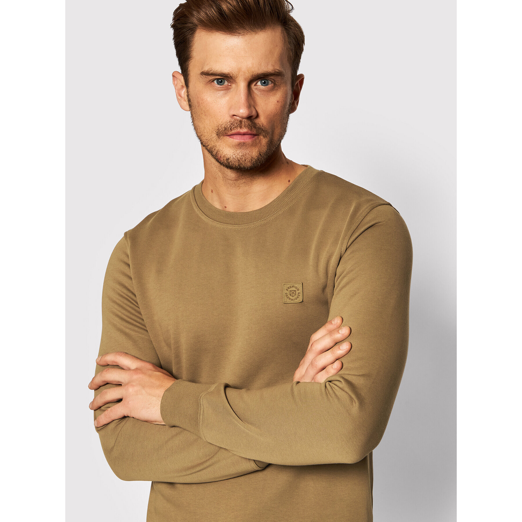 Jack&Jones PREMIUM Mikina Blastudio 12189811 Hnedá Regular Fit - Pepit.sk