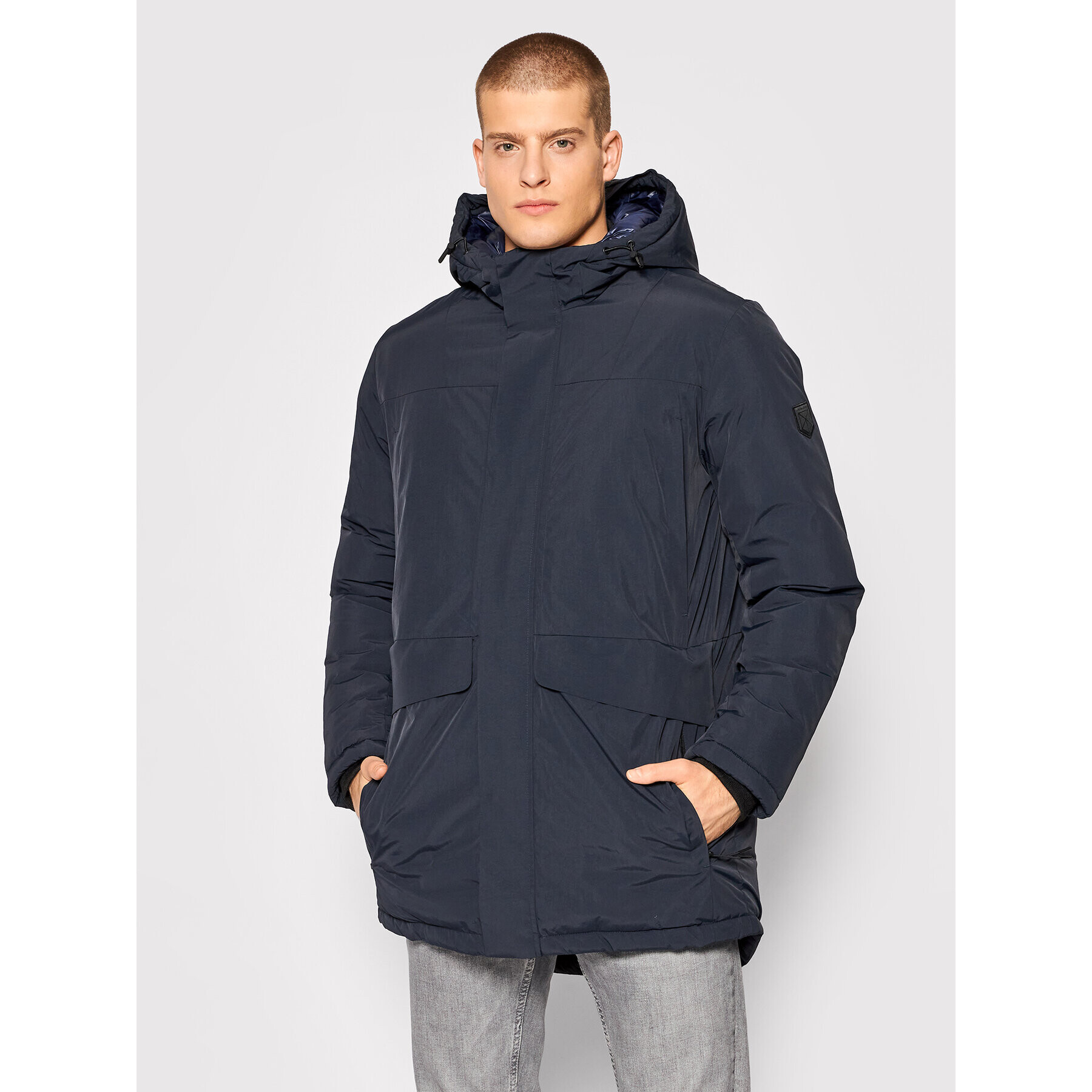 Jack&Jones PREMIUM Parka Blaharold 12192814 Tmavomodrá Regular Fit - Pepit.sk