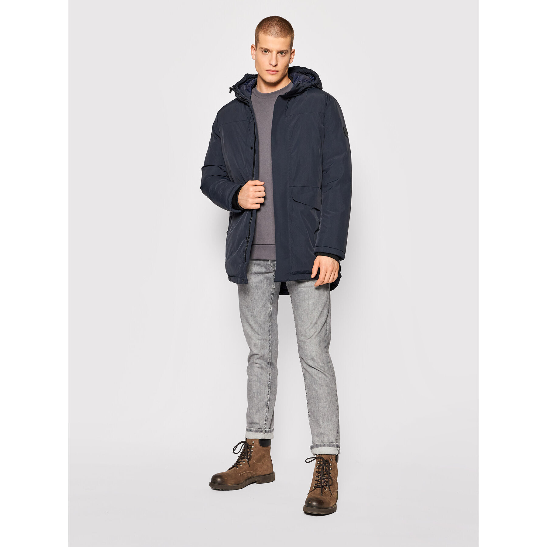 Jack&Jones PREMIUM Parka Blaharold 12192814 Tmavomodrá Regular Fit - Pepit.sk