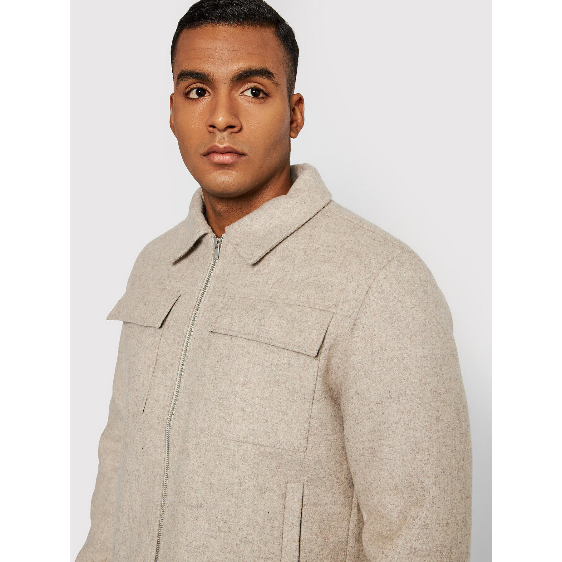 Jack&Jones PREMIUM Prechodná bunda Payn 12192596 Béžová Regular Fit - Pepit.sk