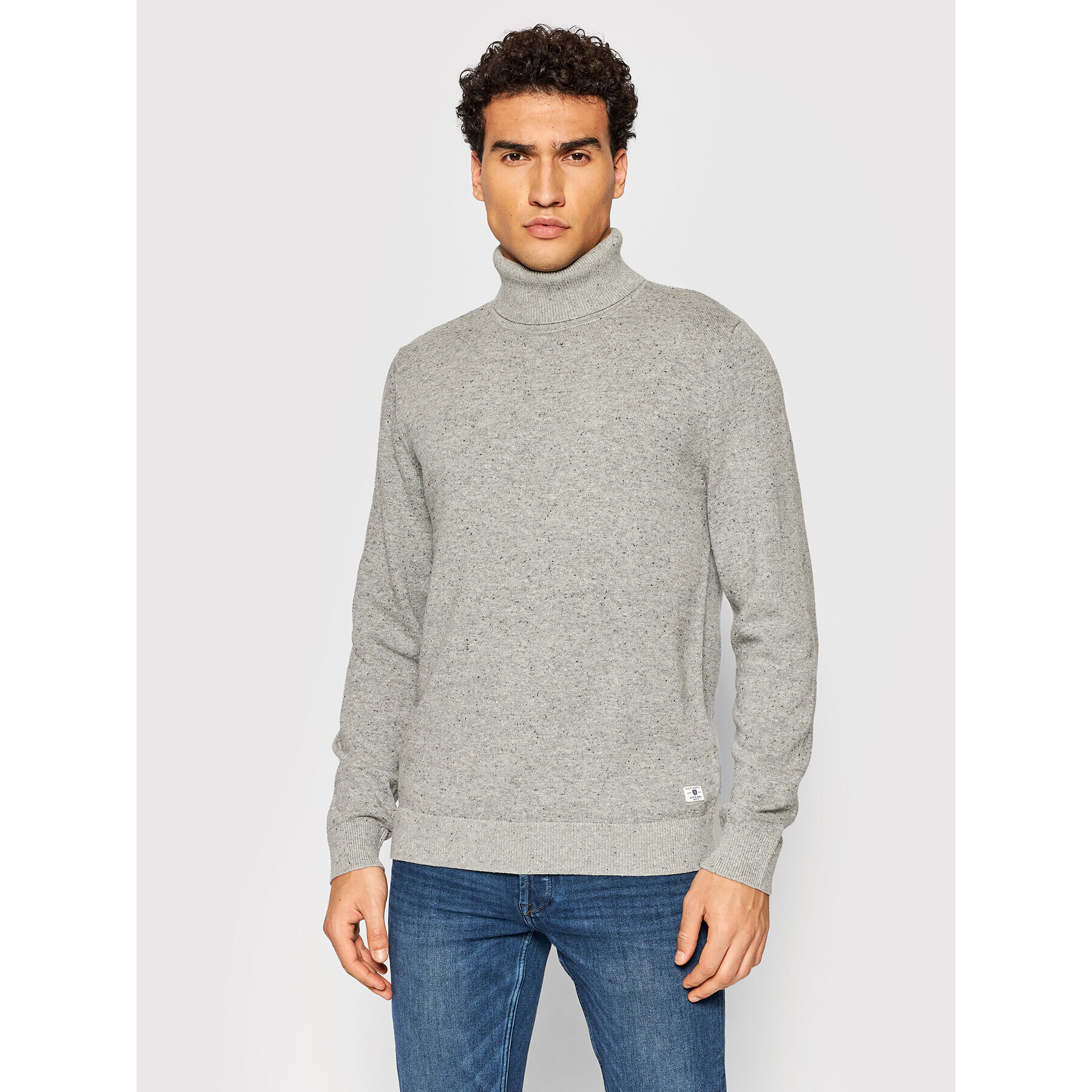 Jack&Jones PREMIUM Rolák Morris 12192496 Sivá Regular Fit - Pepit.sk