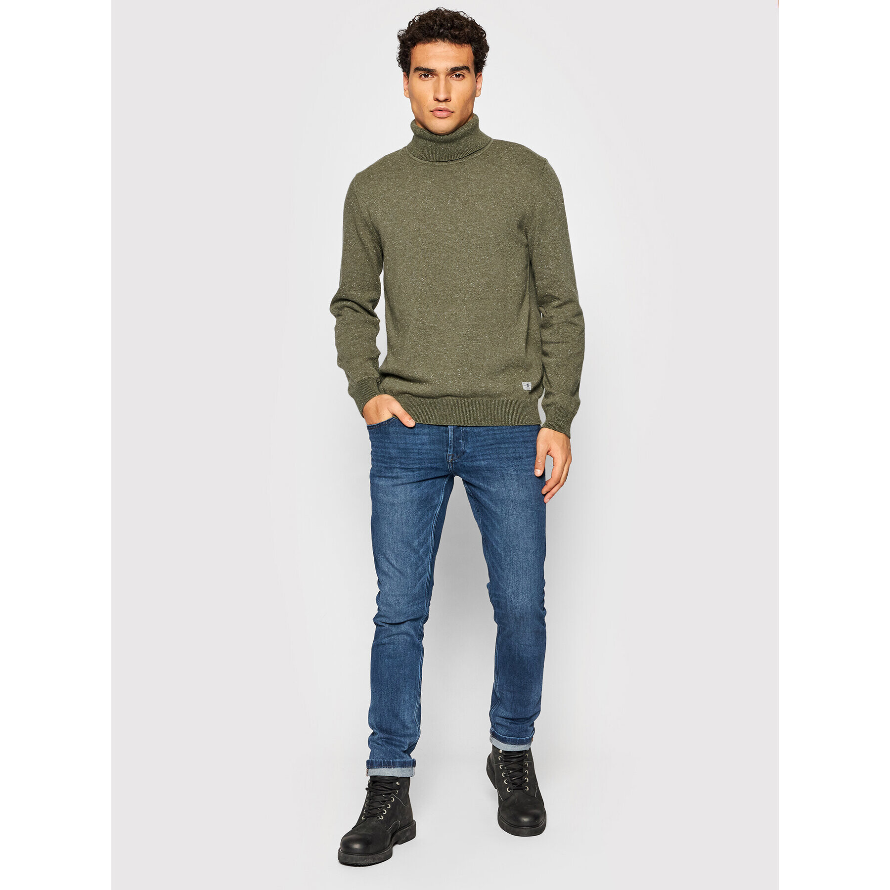 Jack&Jones PREMIUM Rolák Morris 12192496 Zelená Regular Fit - Pepit.sk