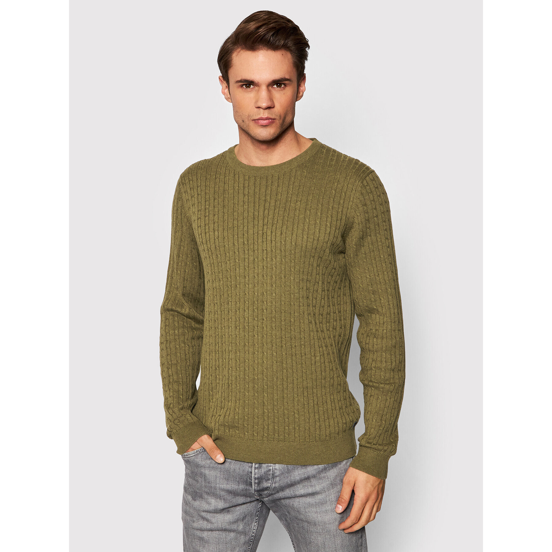 Jack&Jones PREMIUM Sveter Blawinter 12200105 Zelená Regular Fit - Pepit.sk