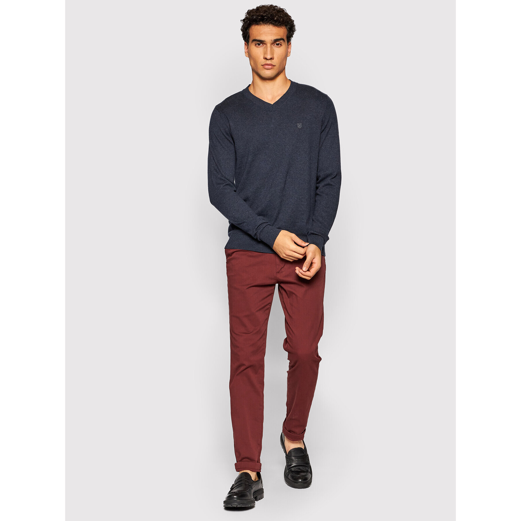 Jack&Jones PREMIUM Sveter Bluray 12195588 Tmavomodrá Regular Fit - Pepit.sk