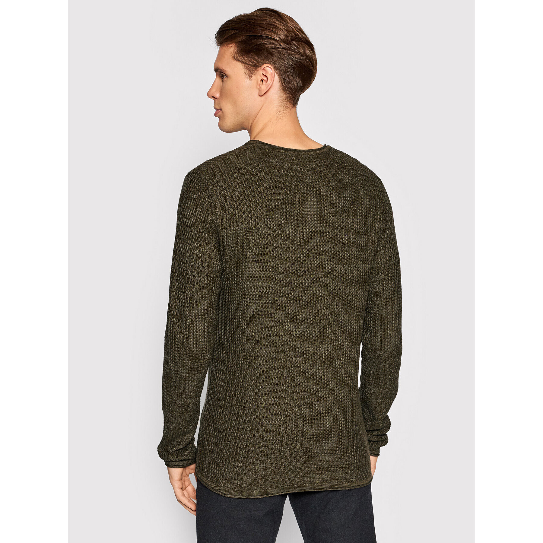 Jack&Jones PREMIUM Sveter Carlos 12179861 Zelená Regular Fit - Pepit.sk