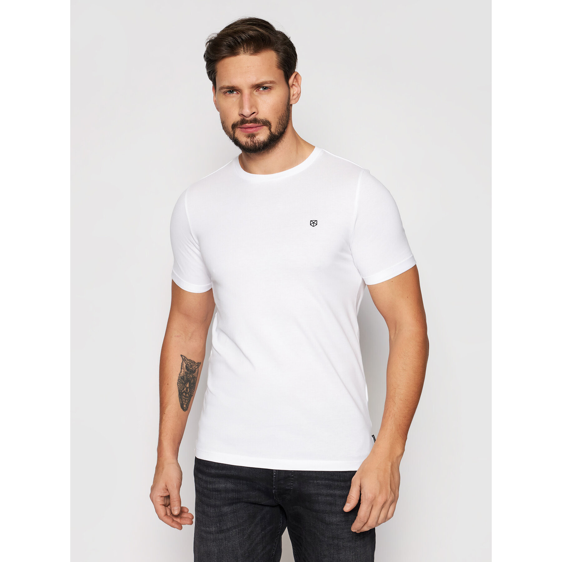 Jack&Jones PREMIUM Tričko Blahardy 12166527 Biela Slim Fit - Pepit.sk