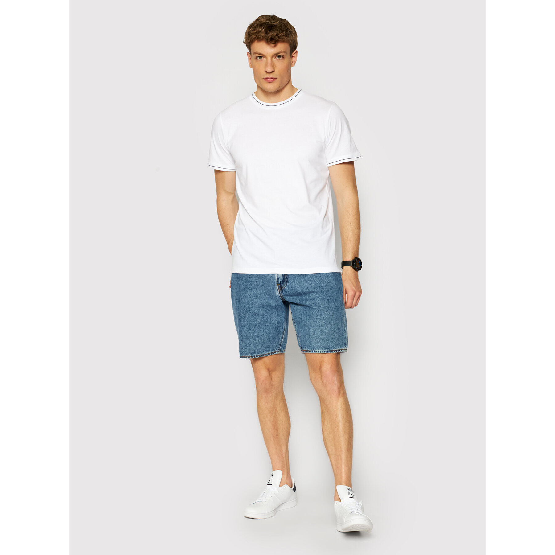 Jack&Jones PREMIUM Tričko Blalucas 12184760 Biela Regular Fit - Pepit.sk