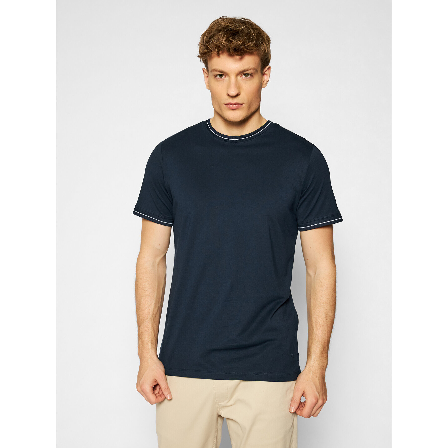 Jack&Jones PREMIUM Tričko Blalucas 12184760 Tmavomodrá Regular Fit - Pepit.sk