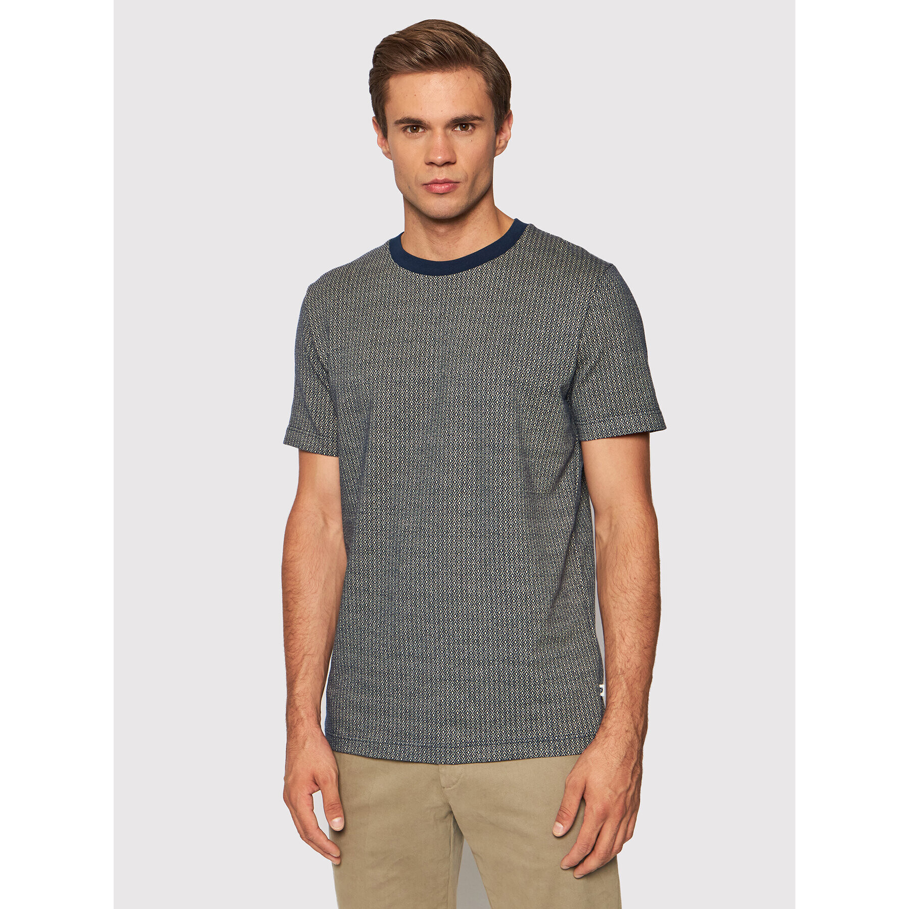 Jack&Jones PREMIUM Tričko Blupattern 12192501 Tmavomodrá Regular Fit - Pepit.sk