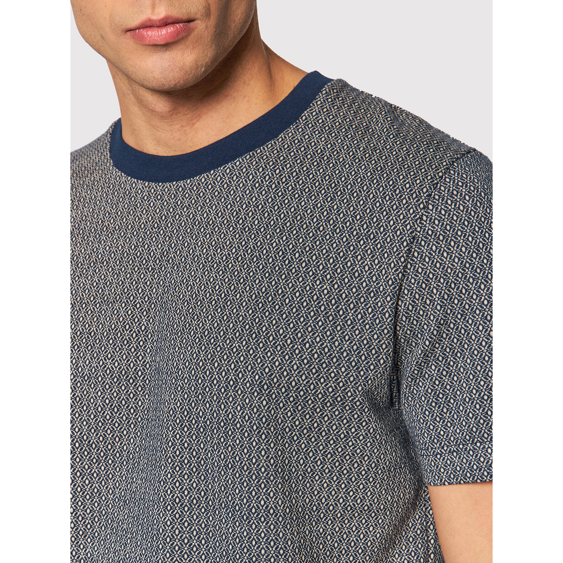 Jack&Jones PREMIUM Tričko Blupattern 12192501 Tmavomodrá Regular Fit - Pepit.sk