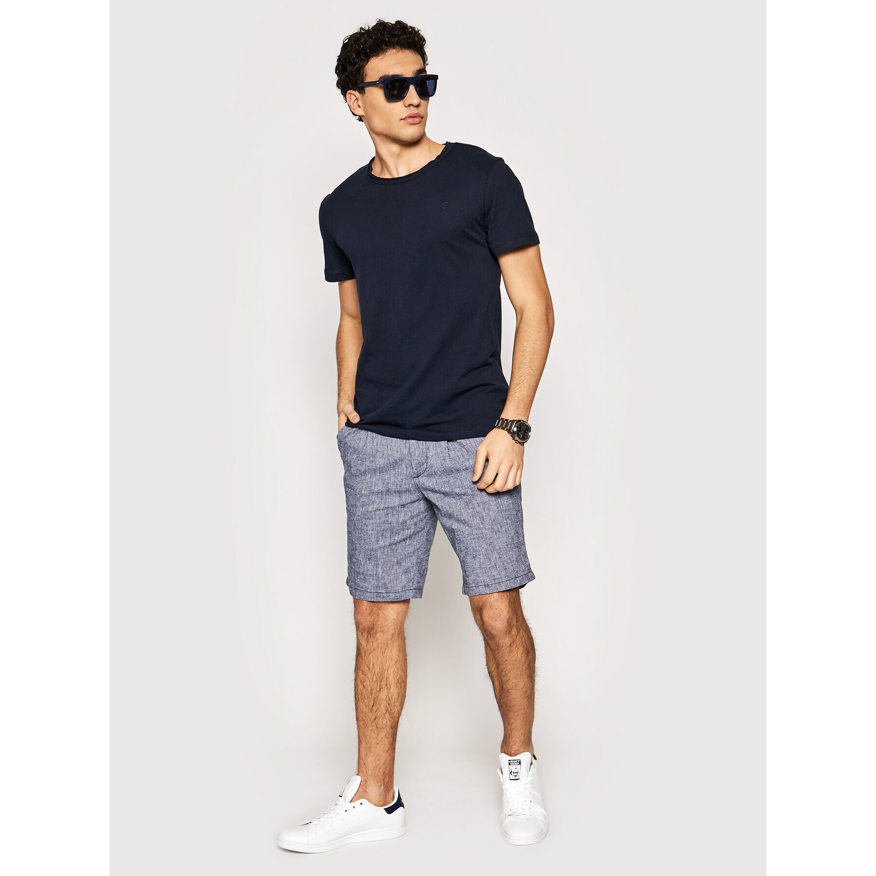 Jack&Jones PREMIUM Tričko Bluvance 12185027 Tmavomodrá Regular Fit - Pepit.sk