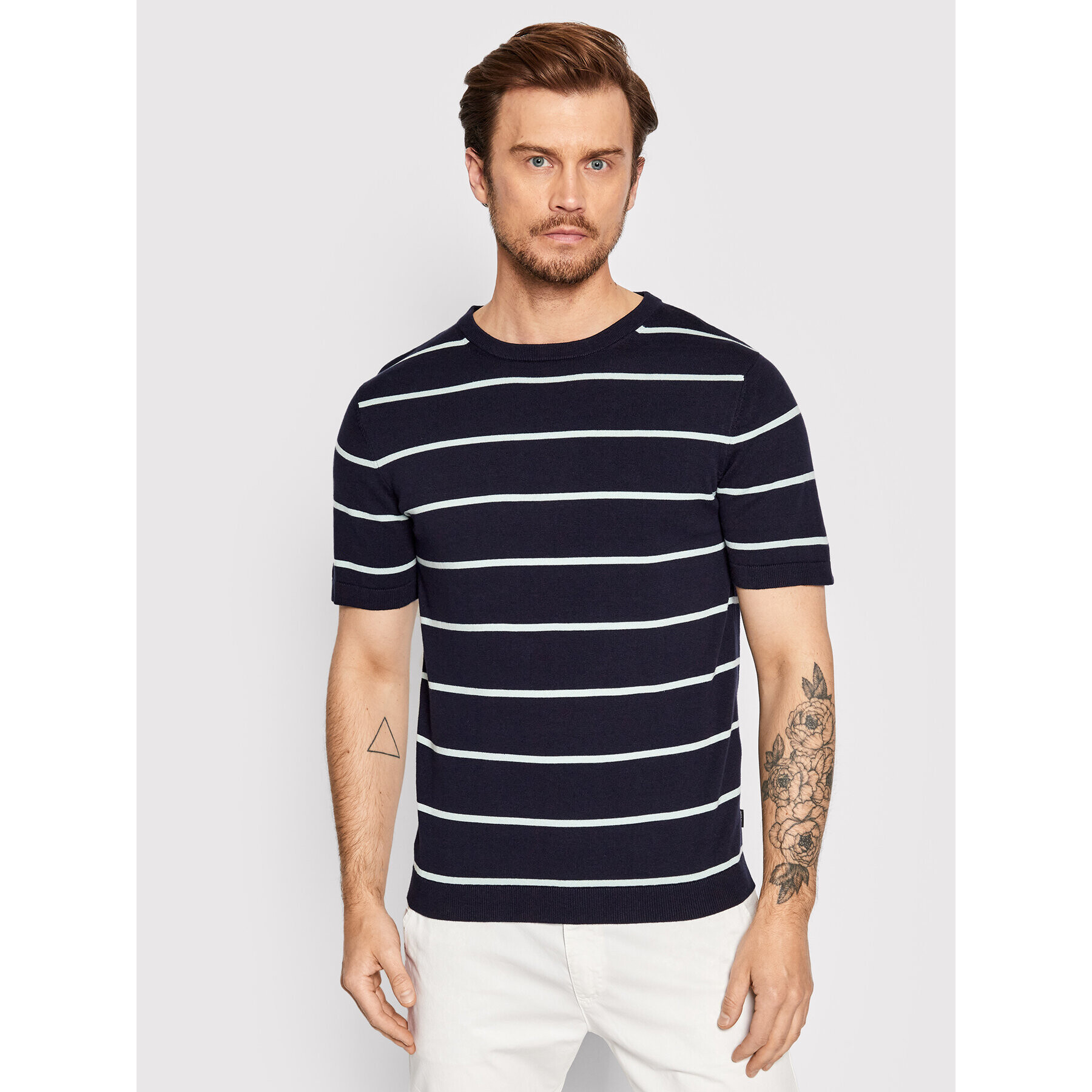 Jack&Jones PREMIUM Tričko Igor 12188204 Tmavomodrá Regular Fit - Pepit.sk