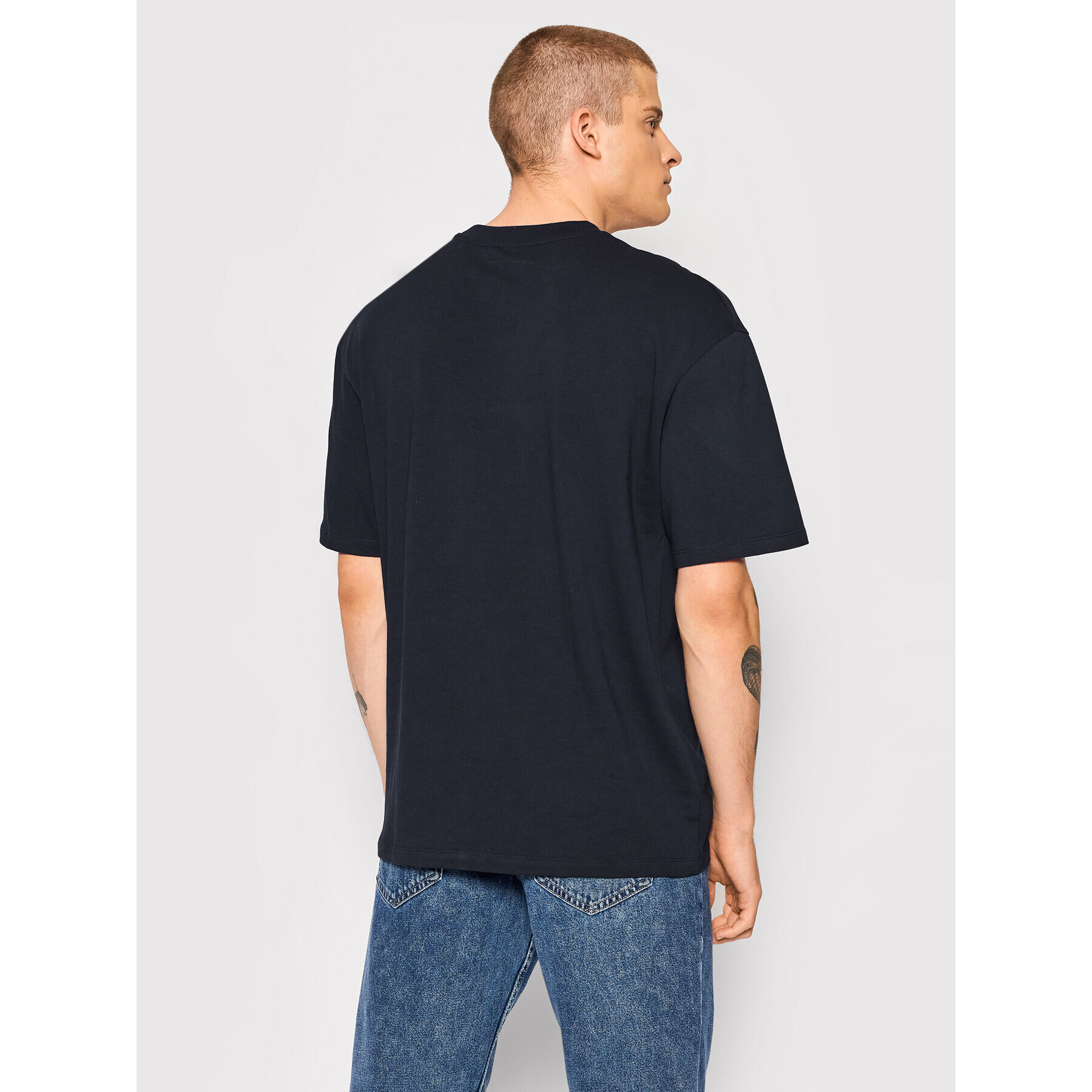 Jack&Jones PREMIUM Tričko Pond 12198357 Tmavomodrá Relaxed Fit - Pepit.sk